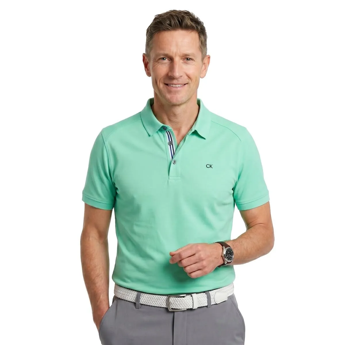 Calvin Klein Polo Golf Uomo Campus - Mint Sport - XL - immagine 2
