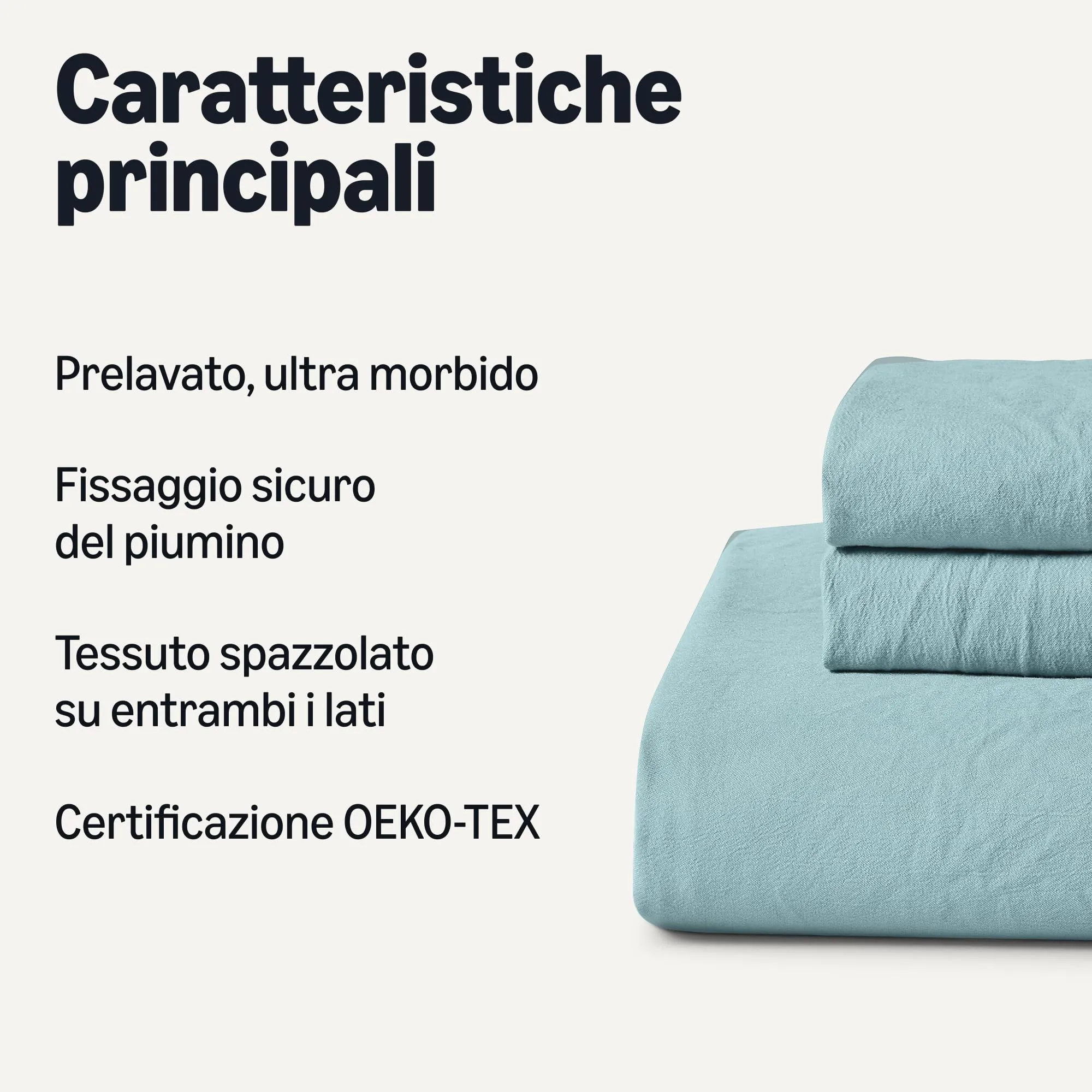 Amazon Basics Set Copripiumino Matrimoniale in Microfibra, 240 x 220 cm e 2 Federe 50 x 80 cm, Blu - immagine 2
