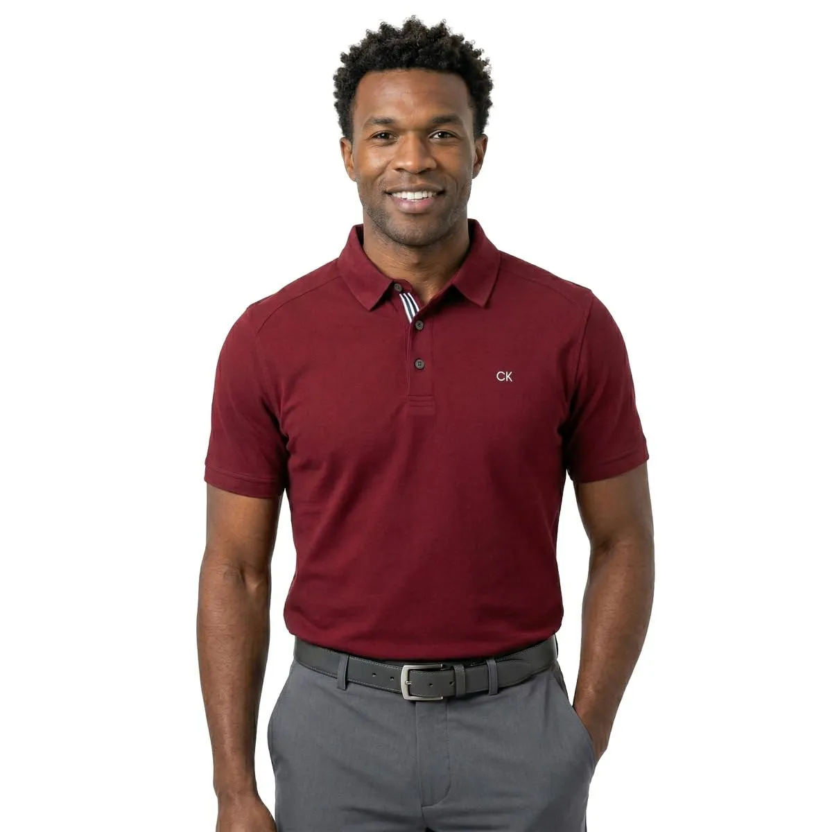 Calvin Klein Polo Golf Campus - Burgundy Sport - S - immagine 2