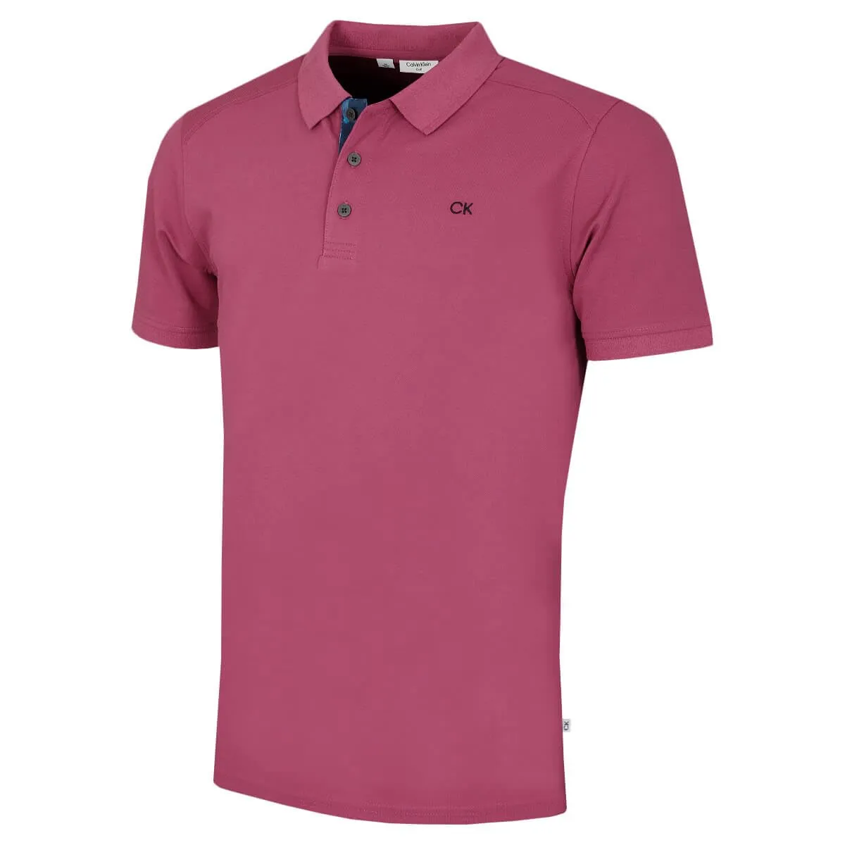 Calvin Klein Campus Men's Polo Golf Shirt - Mauve Camo - XL - immagine 1