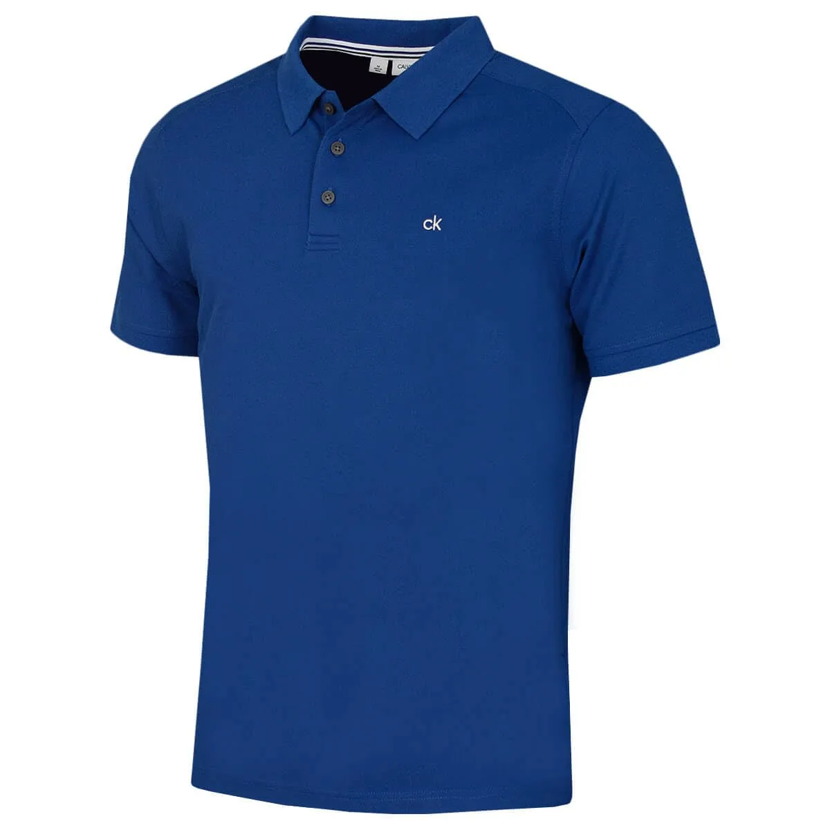 Calvin Klein Campus 3-Button Polo Golf Shirt - Dresden Blue - L - immagine 1
