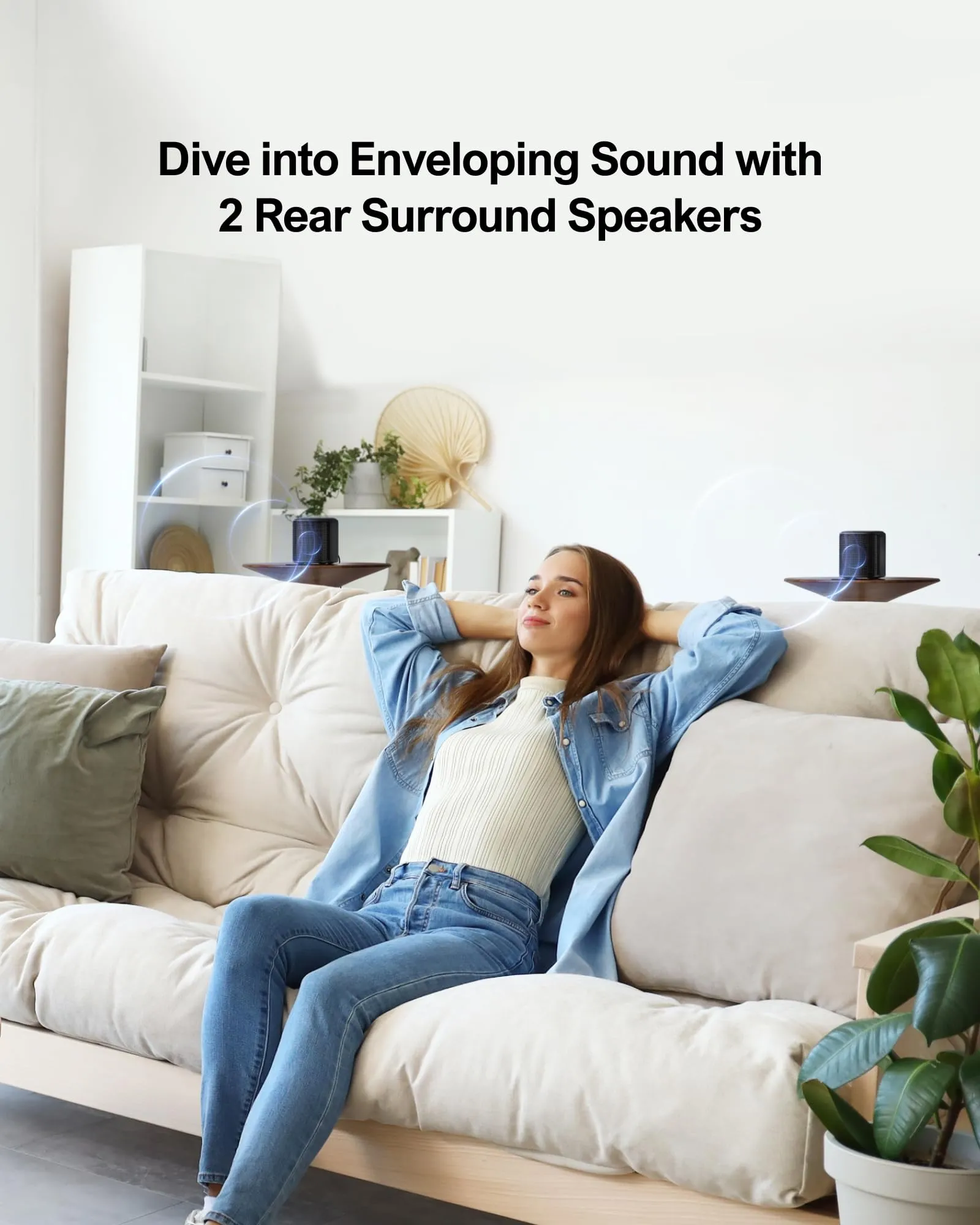 ULTIMEA Aura A50 Pro Soundbar 5.1ch con Dolby Atmos, Subwoofer, 2 Altoparlanti Surround e HDMI eARC - immagine 3