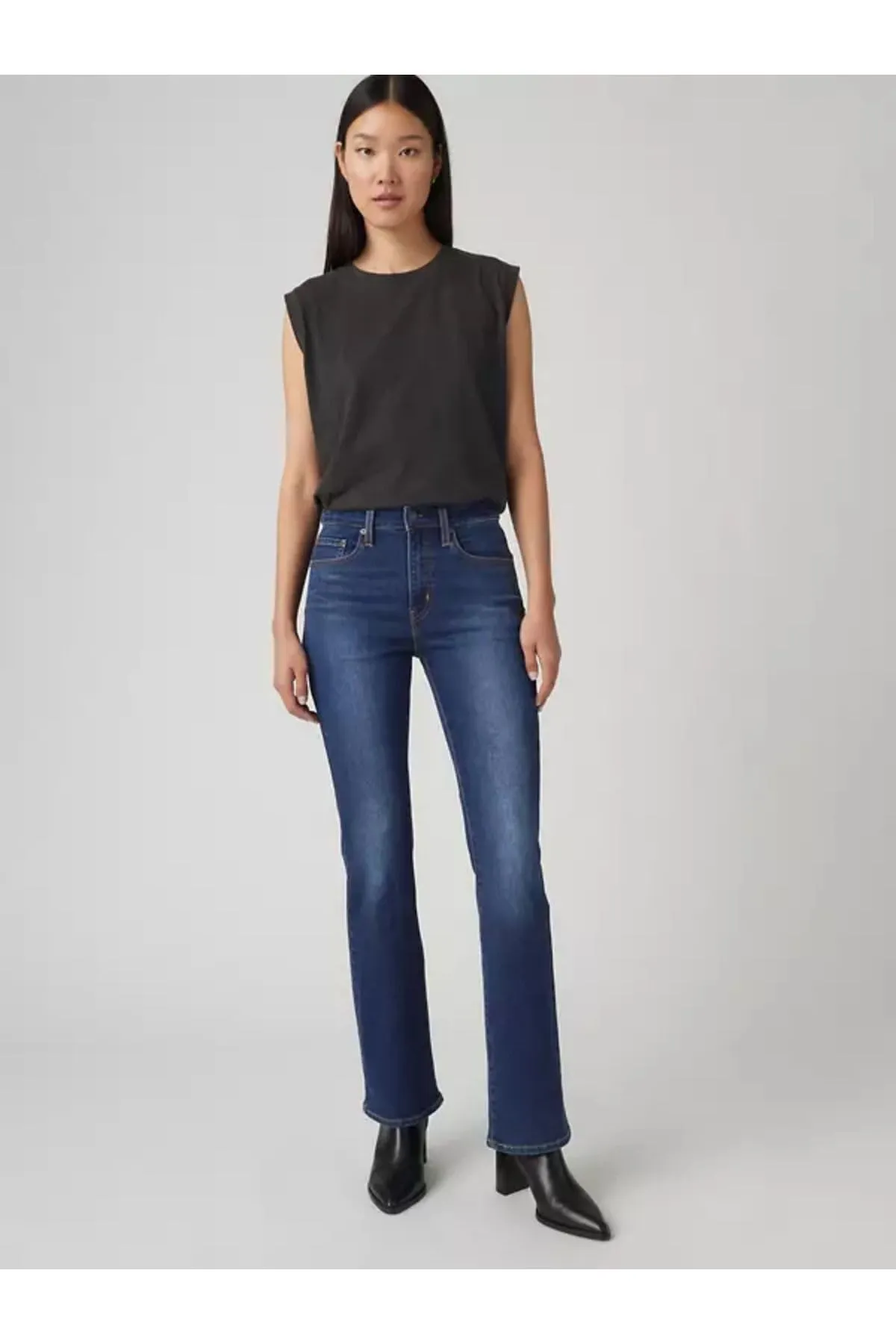 Levi's 725 High Rise Bootcut Jeans, Indaco Scuro (0196), 26W x 28L - immagine 2