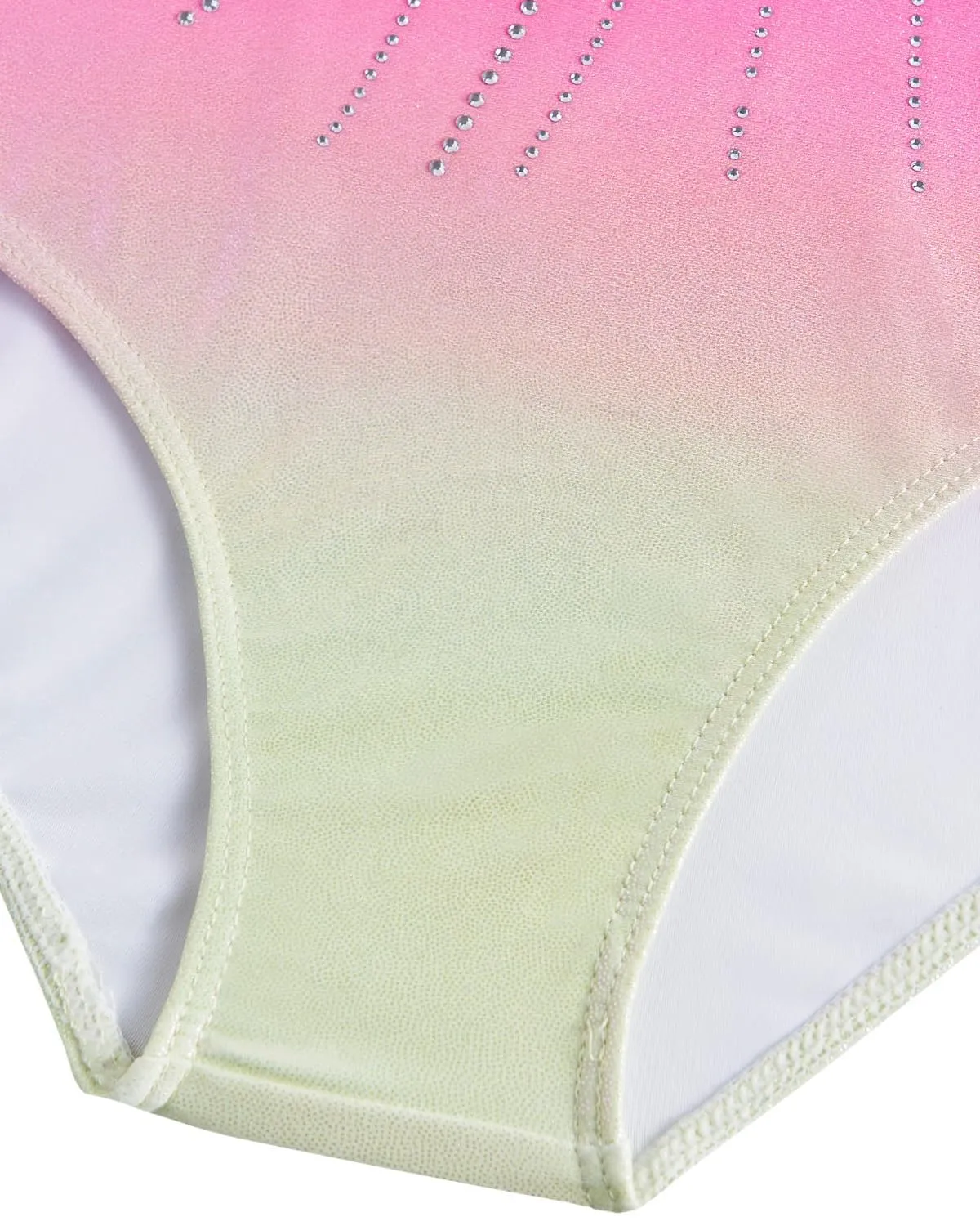 Gogokids Body da Ginnastica per Ragazze con Strass e Pantaloncini, 11-12 anni - immagine 4