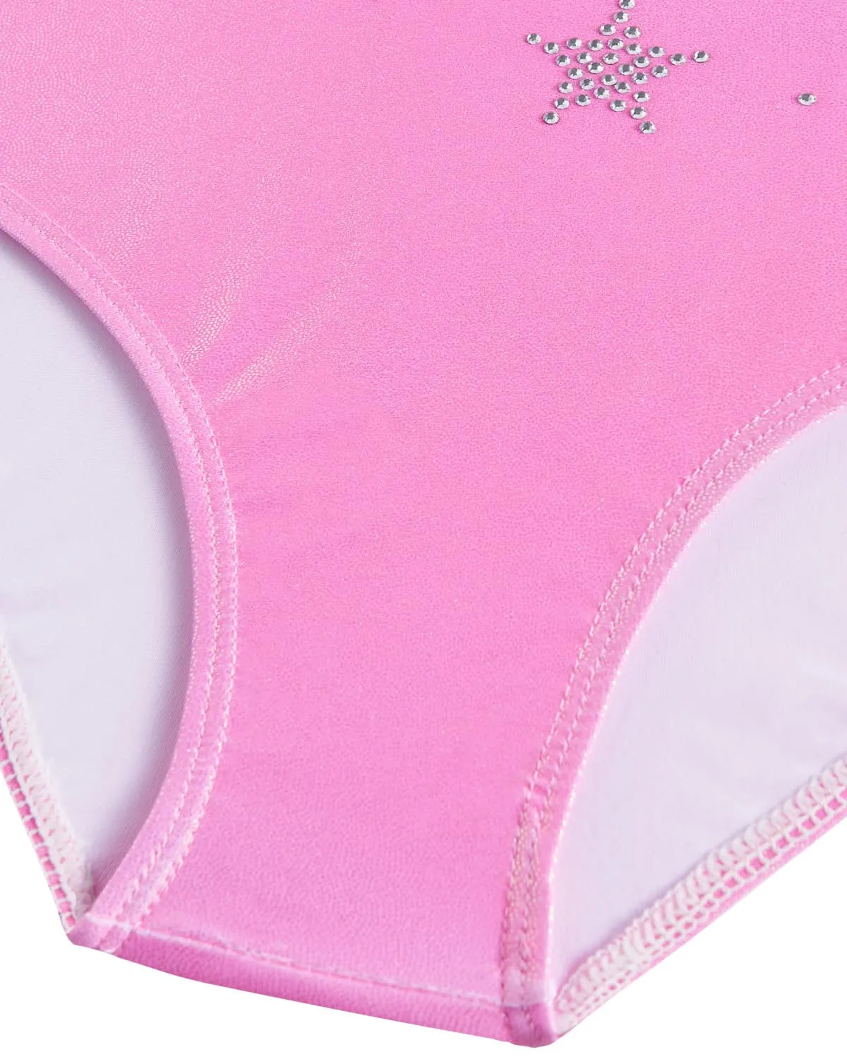 Gogokids Tuta Danza Classica Scintillante per Bambine, Set Body senza Maniche, Pantaloncini e Fascia per Capelli, 3-12 Anni - immagine 4