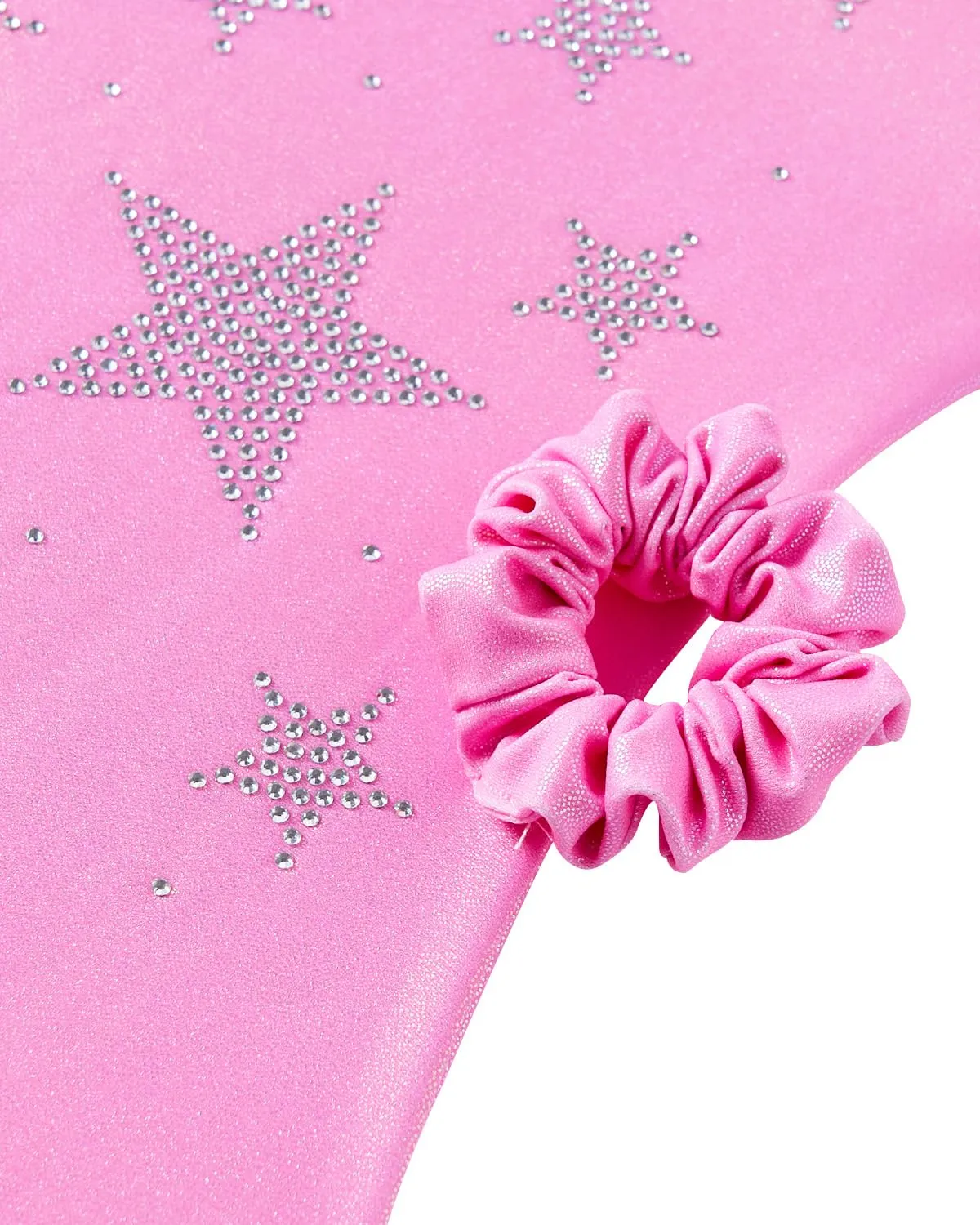Gogokids Tuta Danza Classica Scintillante per Bambine, Set Body senza Maniche, Pantaloncini e Fascia per Capelli, 3-12 Anni - immagine 5