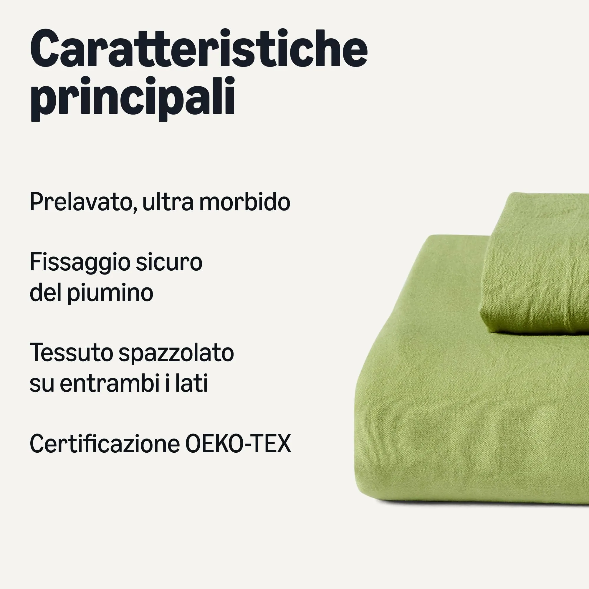 Amazon Basics Set Copripiumino Singolo in Microfibra, 135 x 200 cm e 1 Federa 50 x 80 cm, Verde - immagine 2