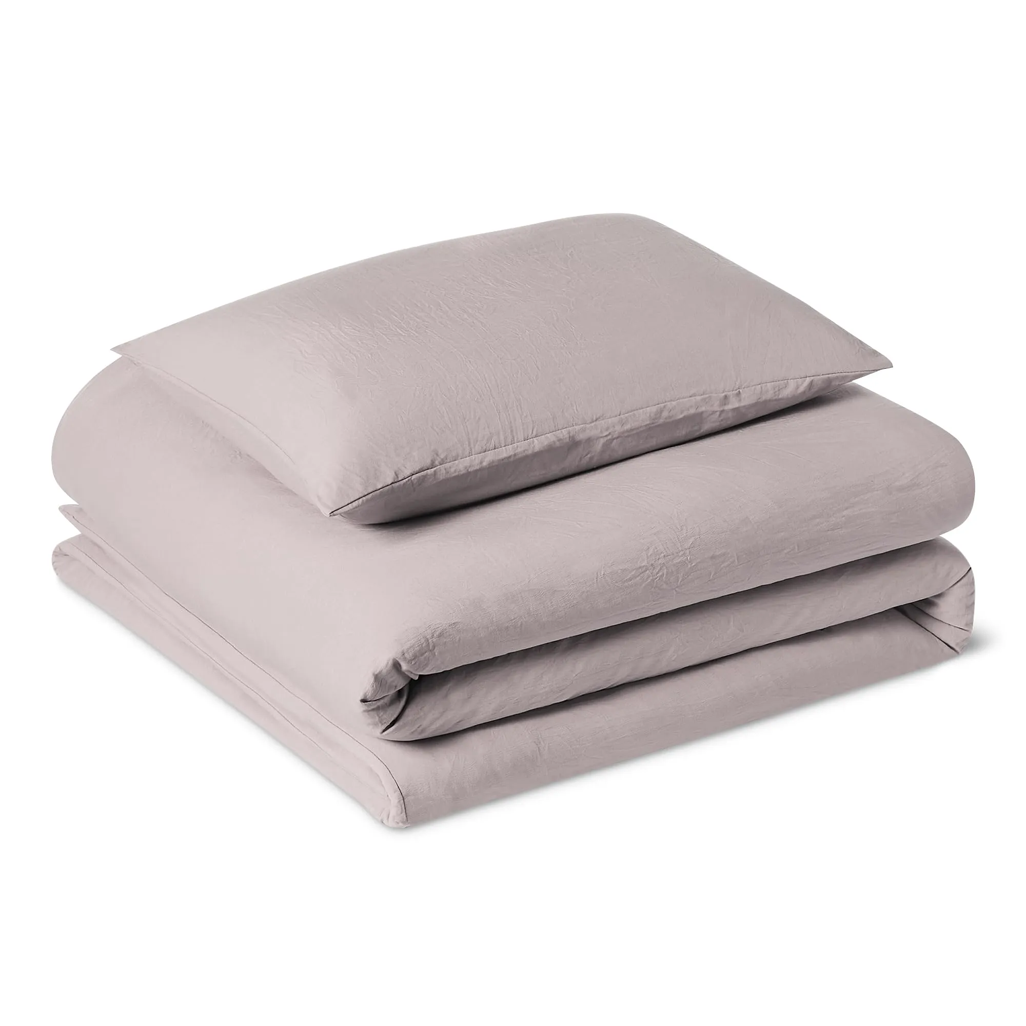 Amazon Basics Set Copripiumino Singolo in Microfibra, 135 x 200 cm con Federa 50 x 80 cm, Viola - immagine 1