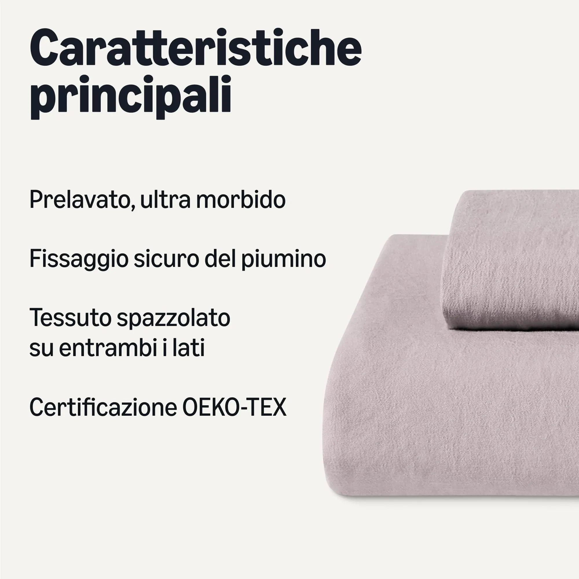 Amazon Basics Set Copripiumino Singolo in Microfibra, 135 x 200 cm con Federa 50 x 80 cm, Viola - immagine 2