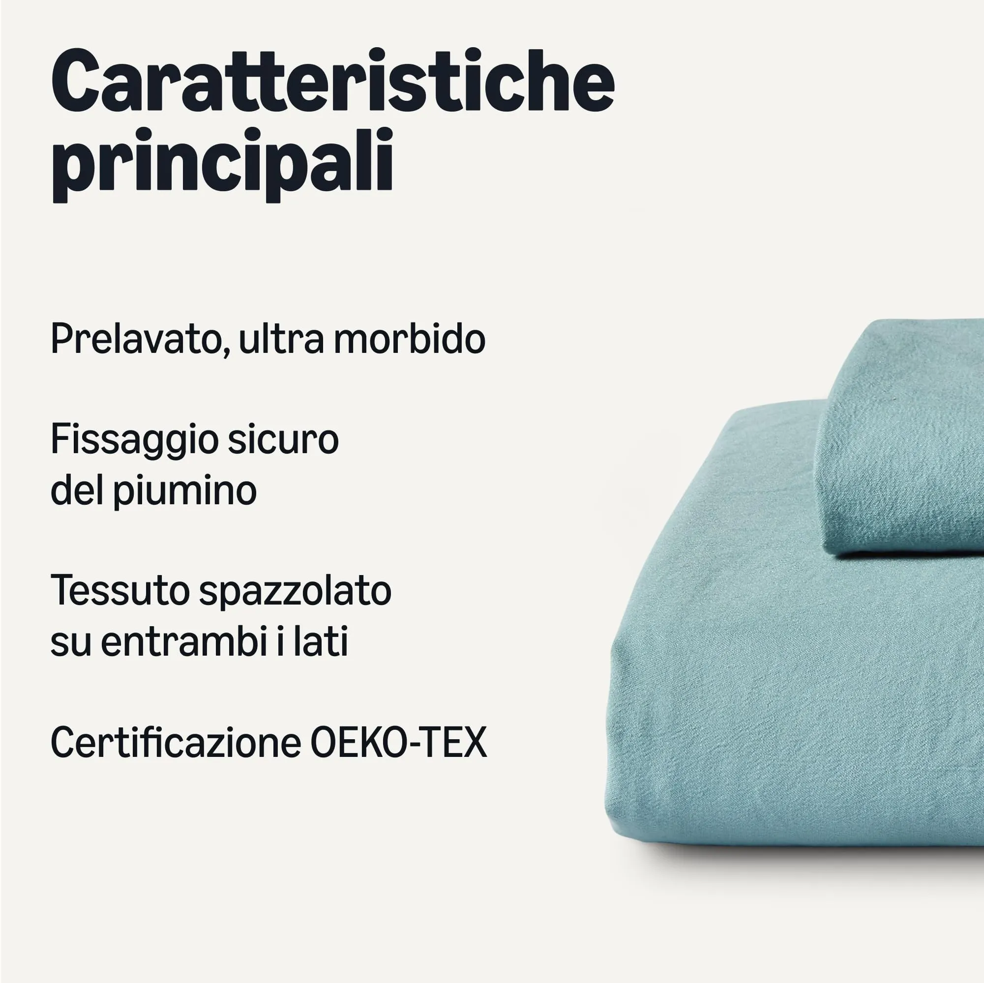 Amazon Basics Set Copripiumino Singolo in Microfibra, 135 x 200 cm e 1 Federa 50 x 80 cm, Blu - immagine 2