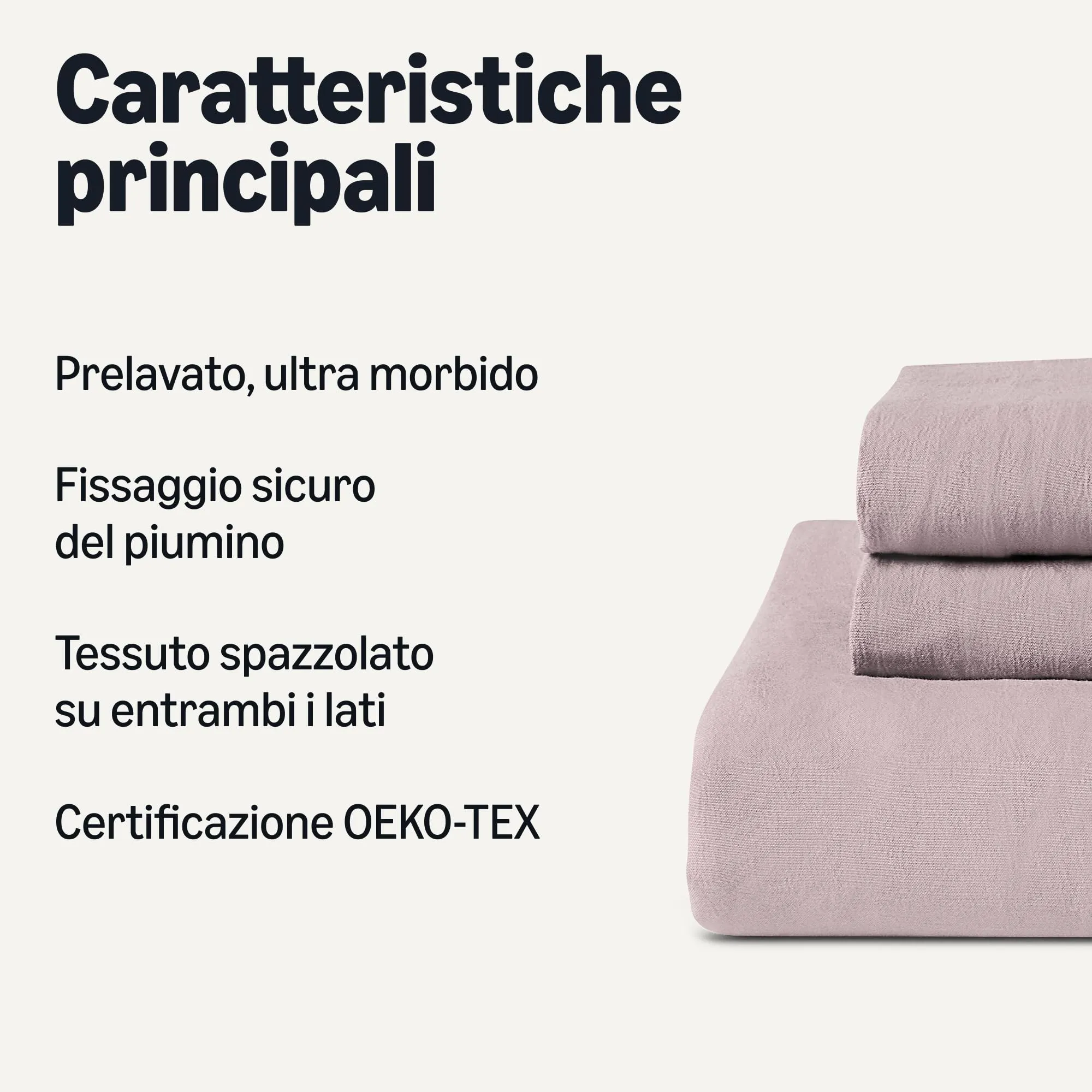 Amazon Basics Set Copripiumino Matrimoniale in Microfibra, 240 x 220 cm e 2 Federe da 50 x 80 cm, Viola - immagine 2