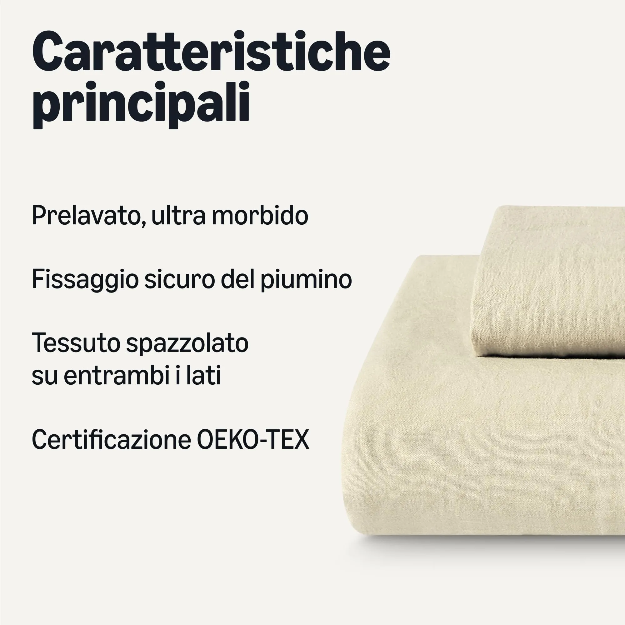 Amazon Basics Set Copripiumino Singolo in Microfibra, 135 x 200 cm e Federa 50 x 80 cm, Beige - immagine 2