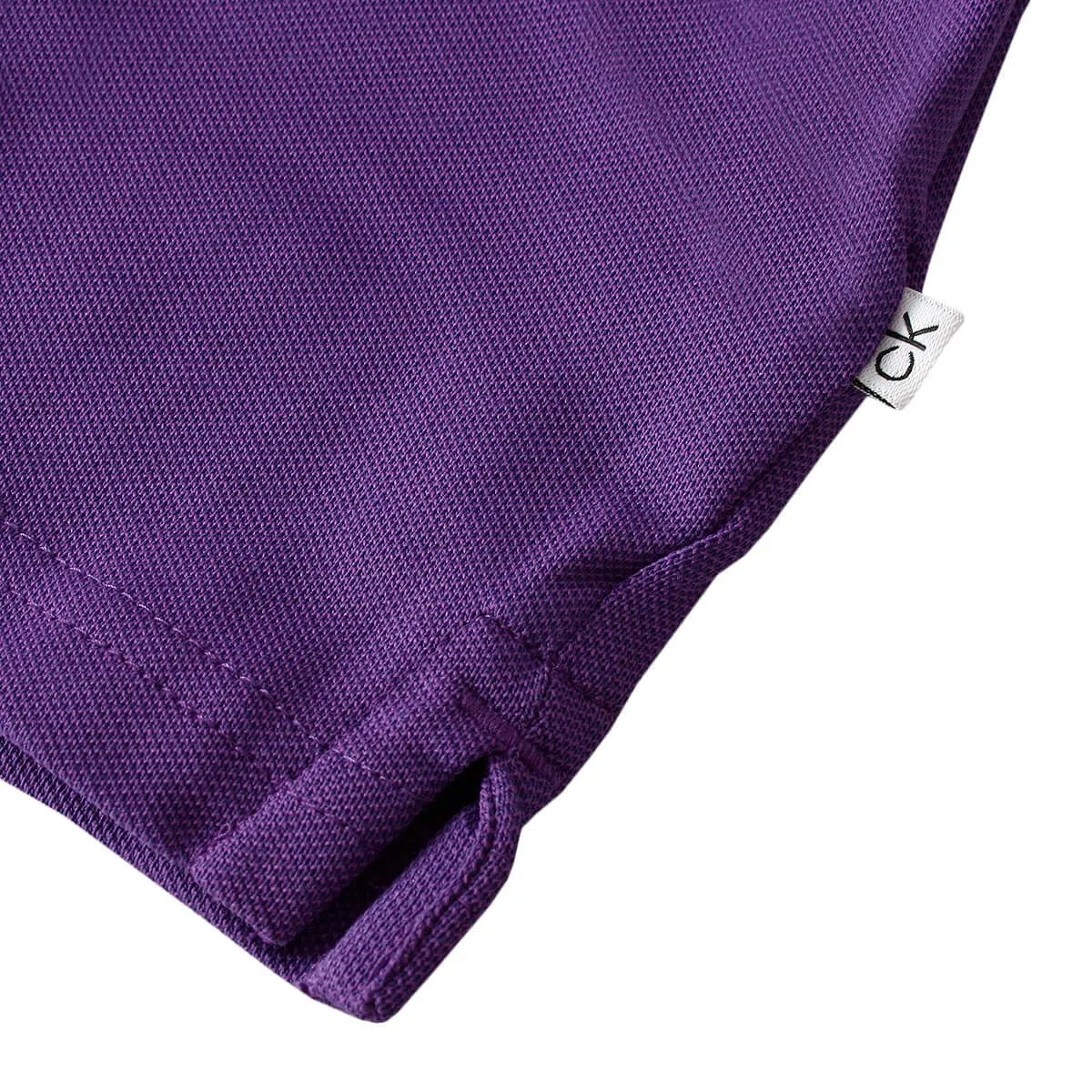 Calvin Klein Polo Golf Uomo Campus 3 Bottoni - Viola - 5XL - immagine 6
