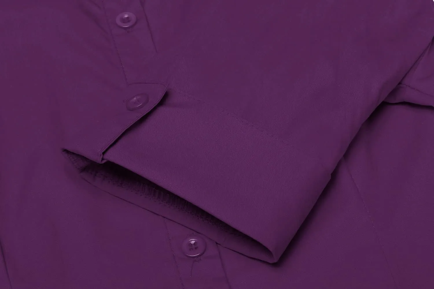 Hotouch Camicetta da Donna in Cotone Slim Fit con Manica a 3/4 e Scollo a V, Viola, M - immagine 5