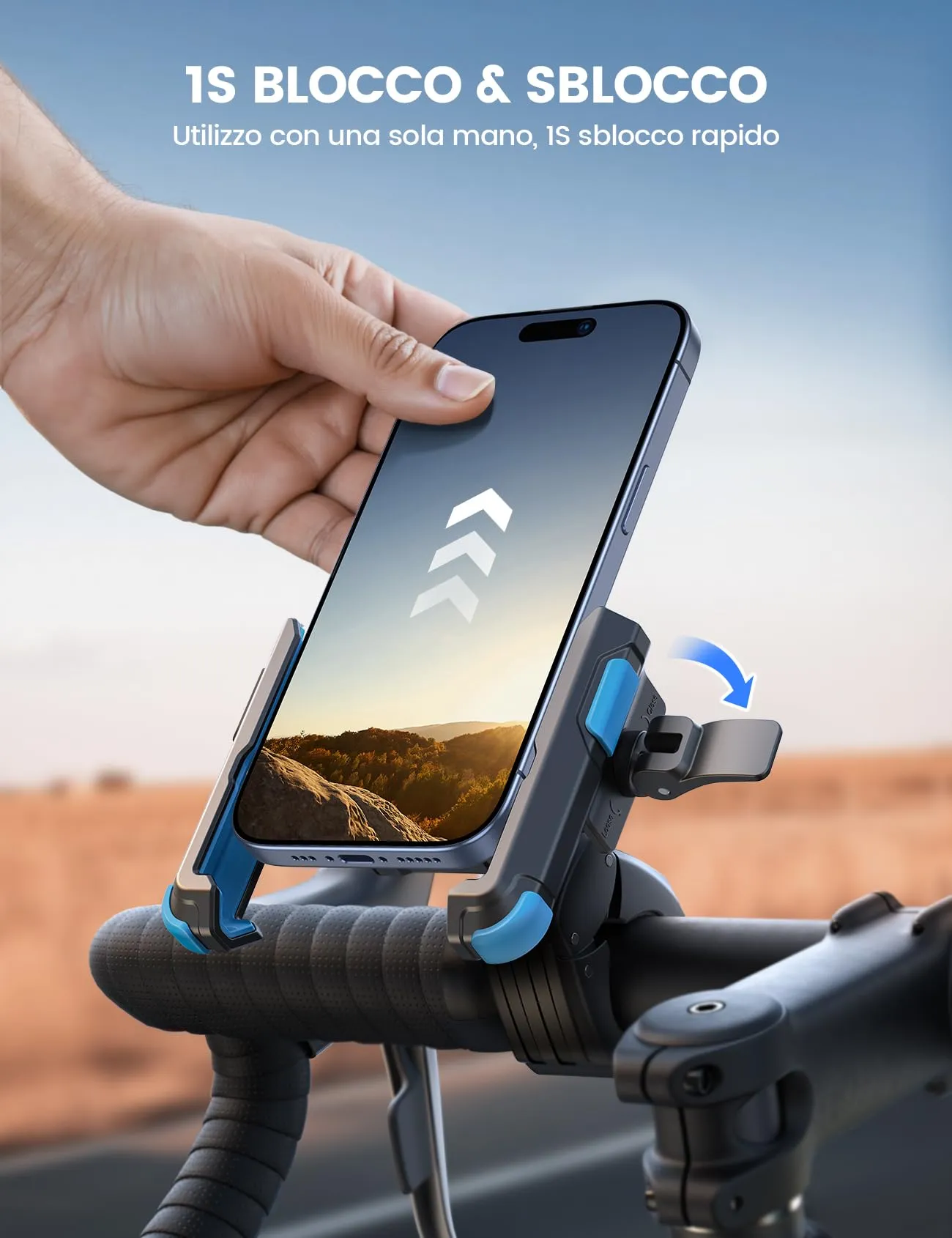 Lamicall Supporto Telefono Bicicletta BP12-EU-BU - immagine 3