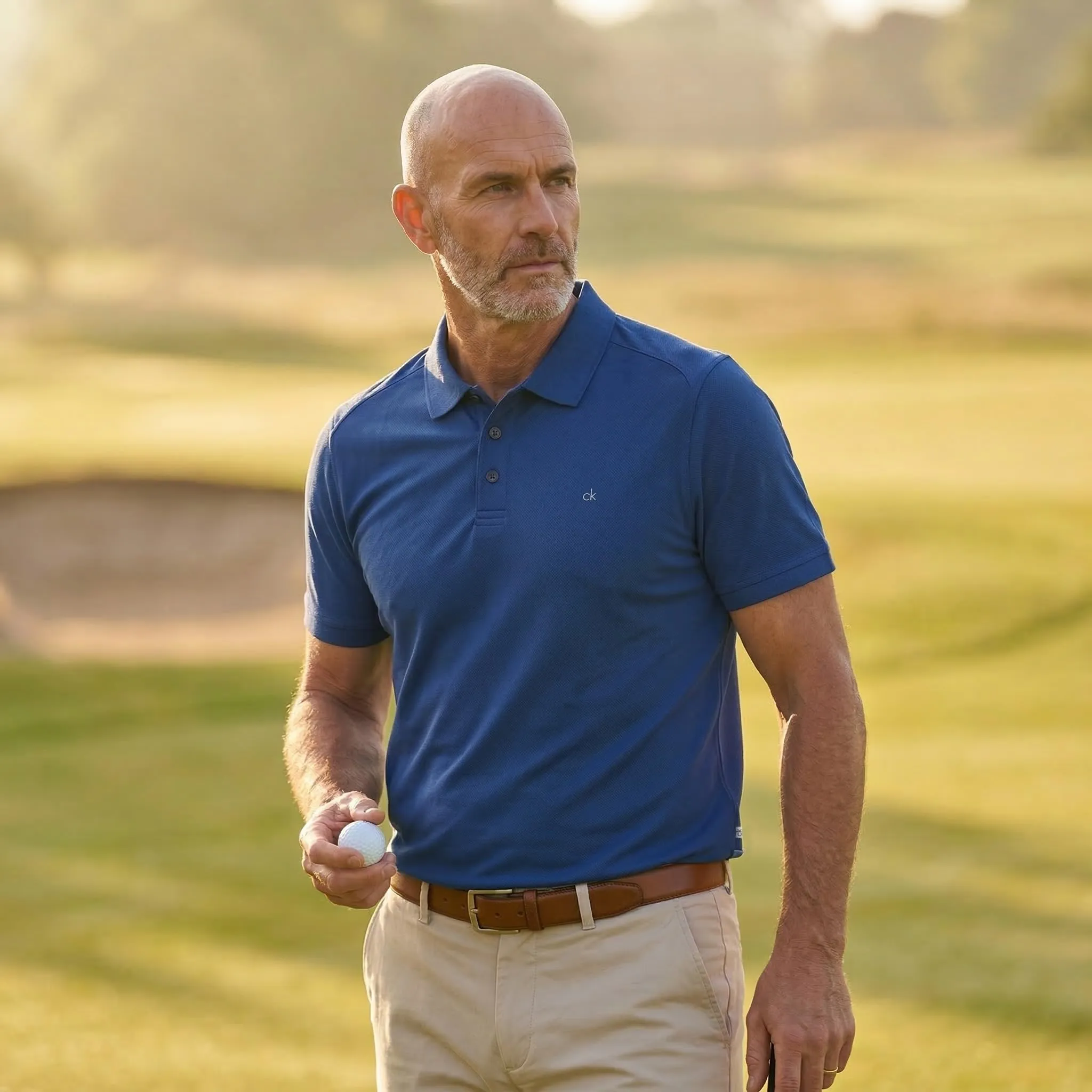 Calvin Klein Polo Golf Uomo Campus - Dresden Blue - S - immagine 3