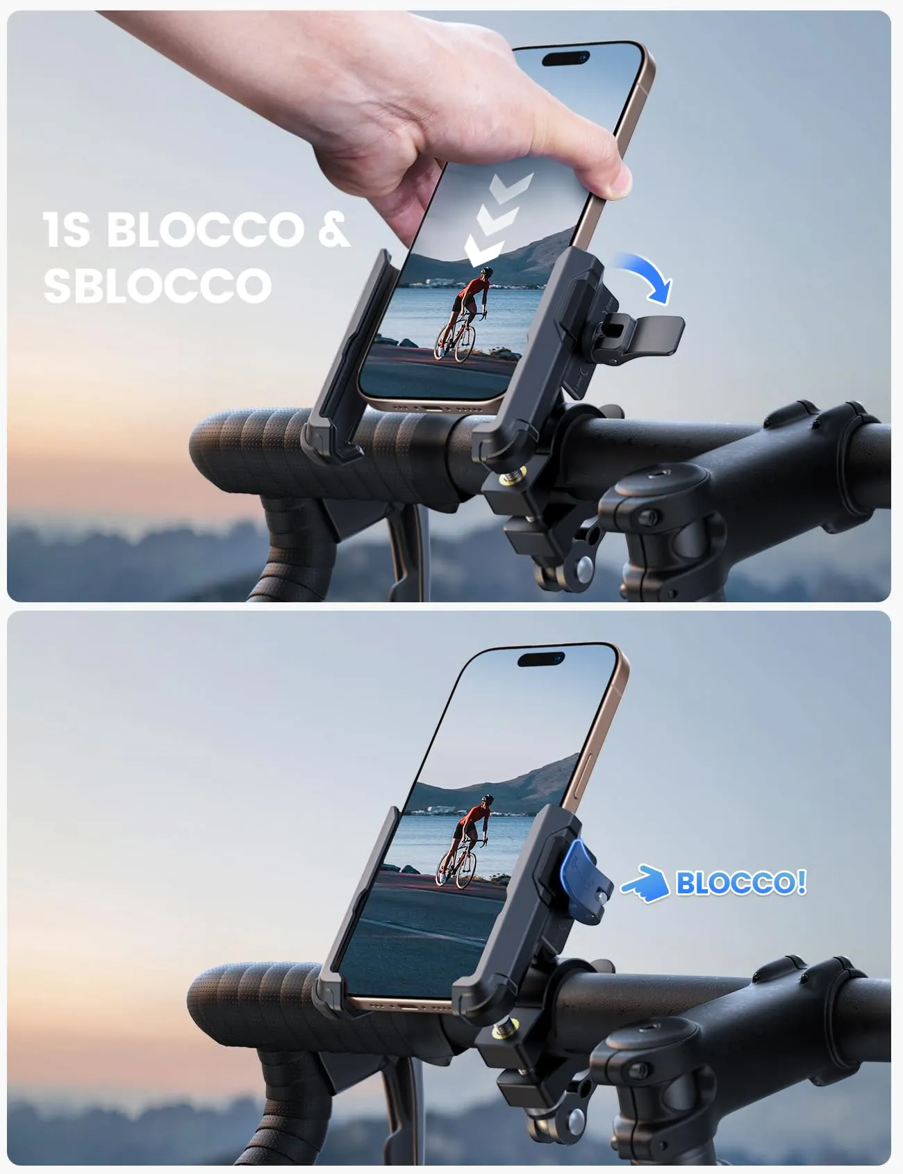 Lamicall Supporto Telefono Bicicletta 360° Rotazione - immagine 3