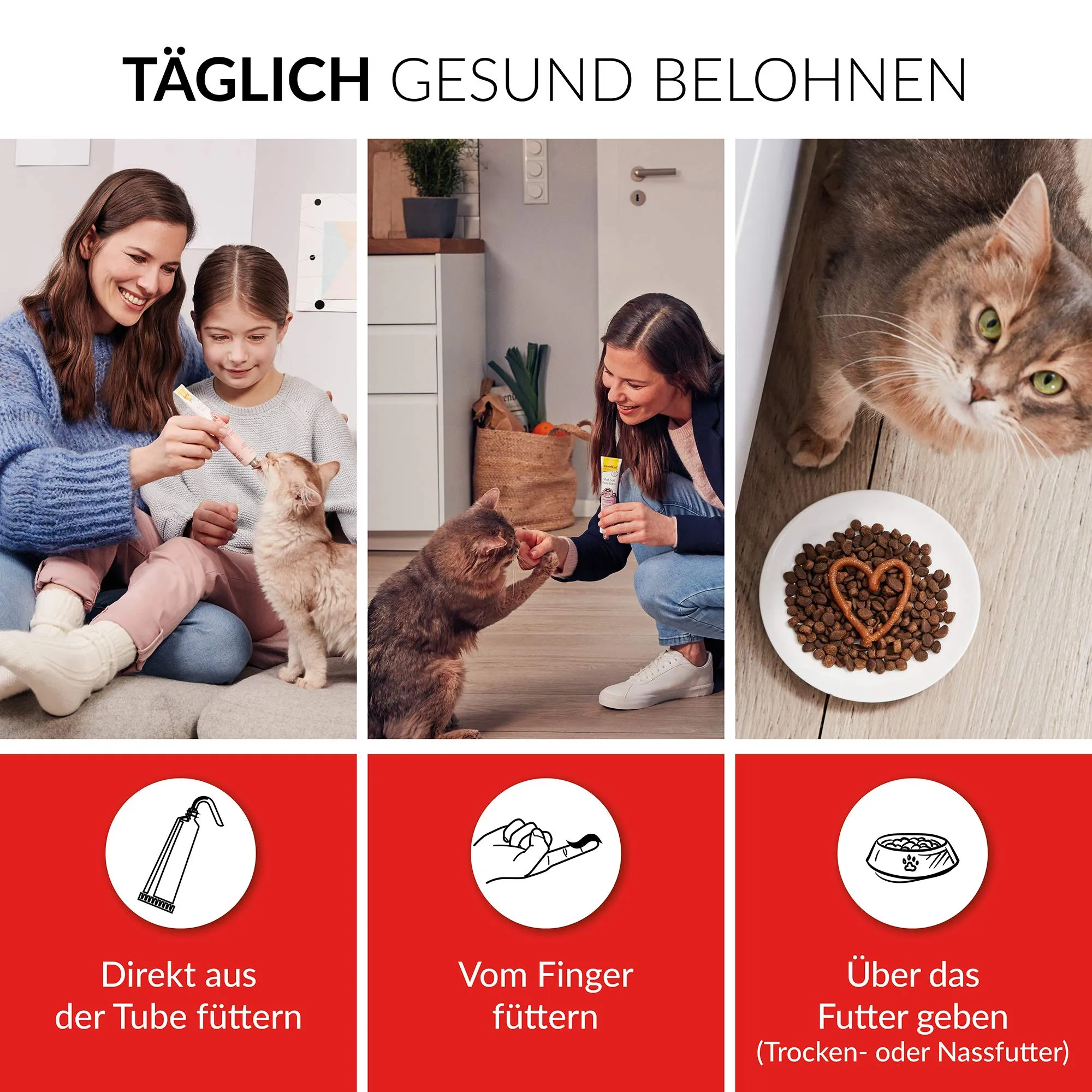 GimCat Multi-Vitamin Pasta Extra Snack per gatti con beta-glucano e omega 3/6, 50 g - immagine 5