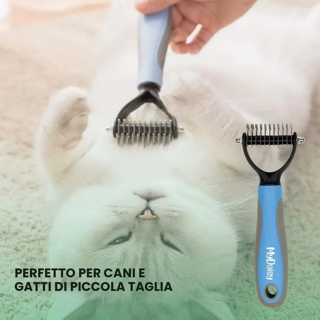 MYDAISY Spazzola per cani e gatti per capelli medi e lunghi - immagine 3