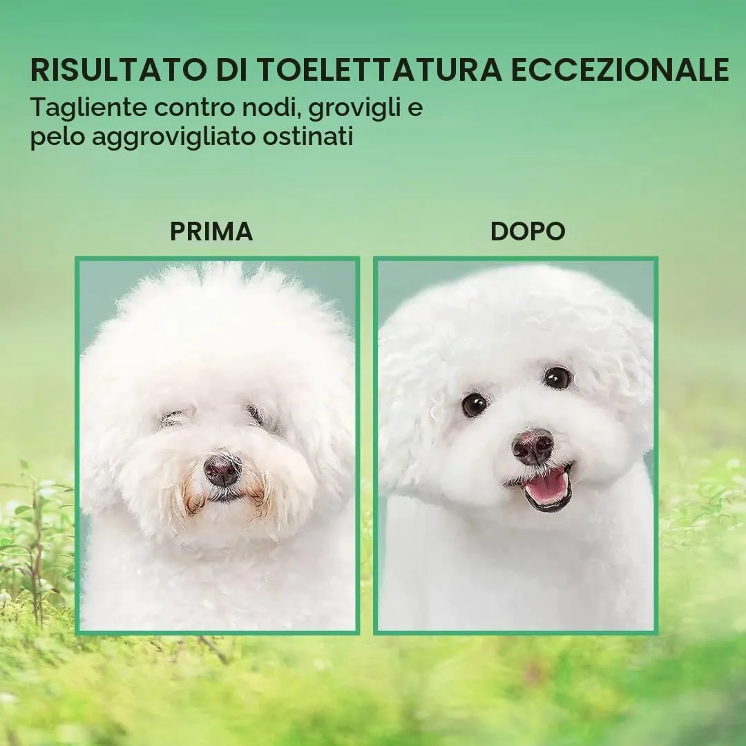 MYDAISY Spazzola Cardatore per Cani a Pelo Lungo, Rosa - immagine 3