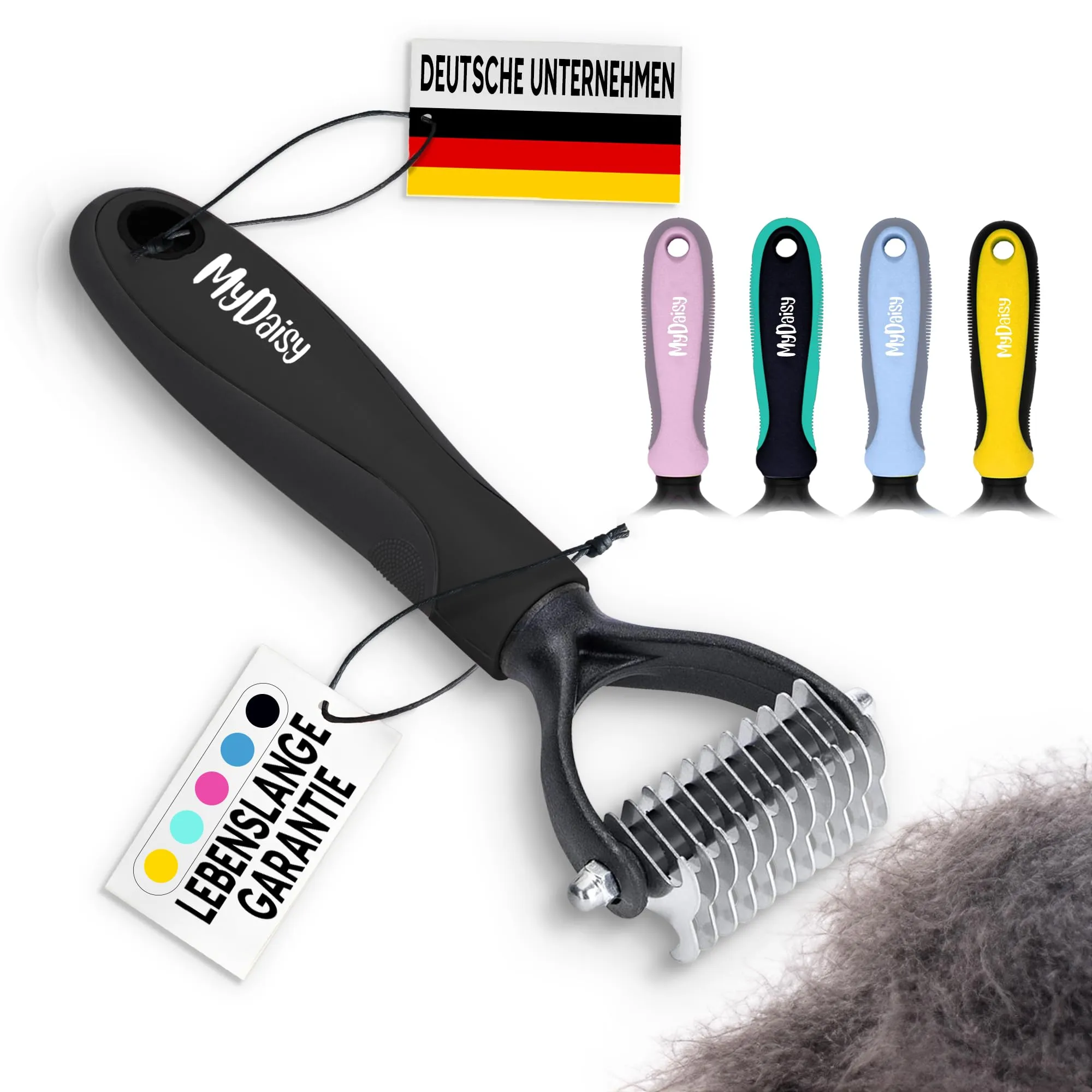 MYDAISY Spazzola per cani e gatti per capelli medi e lunghi - immagine 1