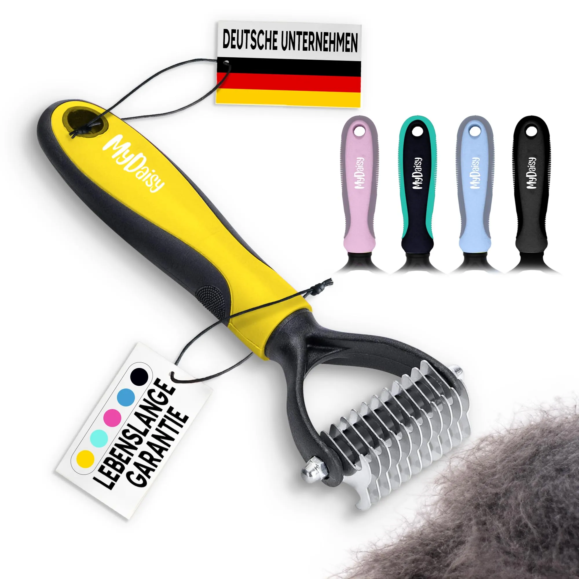 MYDAISY Spazzola per cani e gatti per capelli medi e lunghi - immagine 1
