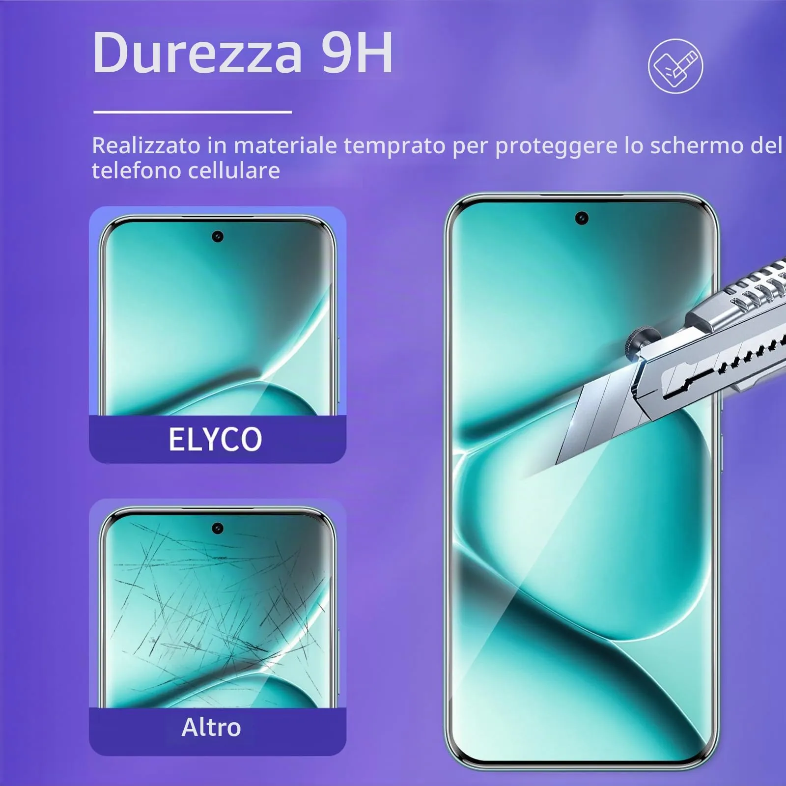 ELYCO Vetro Temperato per Xiaomi Redmi Note 15 Pro Plus 5G - immagine 3