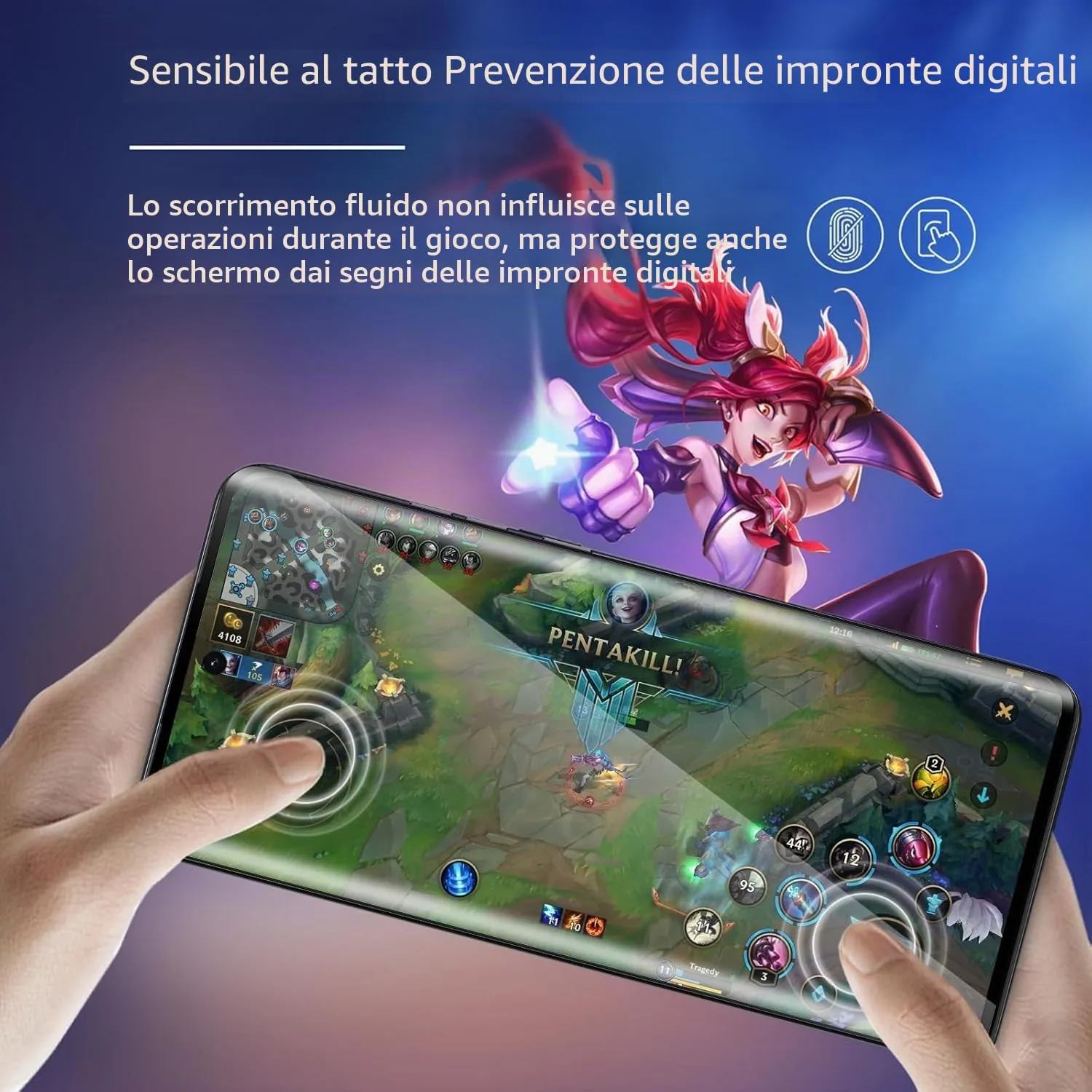 ELYCO Vetro Temperato per Motorola Moto Edge 40 Neo, 2+2 Pezzi - immagine 4