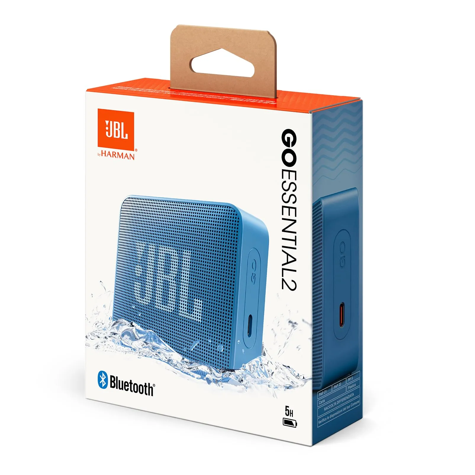 JBL Go Essential 2 Portable Bluetooth Speaker, Blu - immagine 9