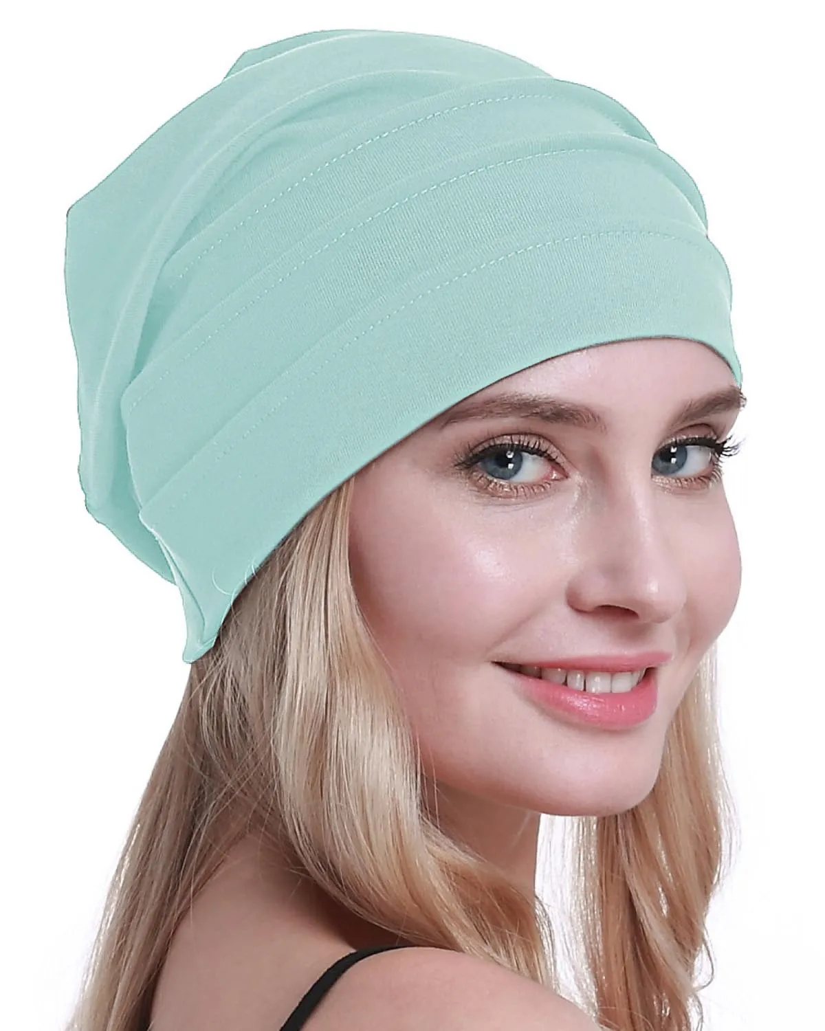 osvyo Copricapo in cotone per chemioterapia e perdita di capelli, Taglia unica - immagine 1