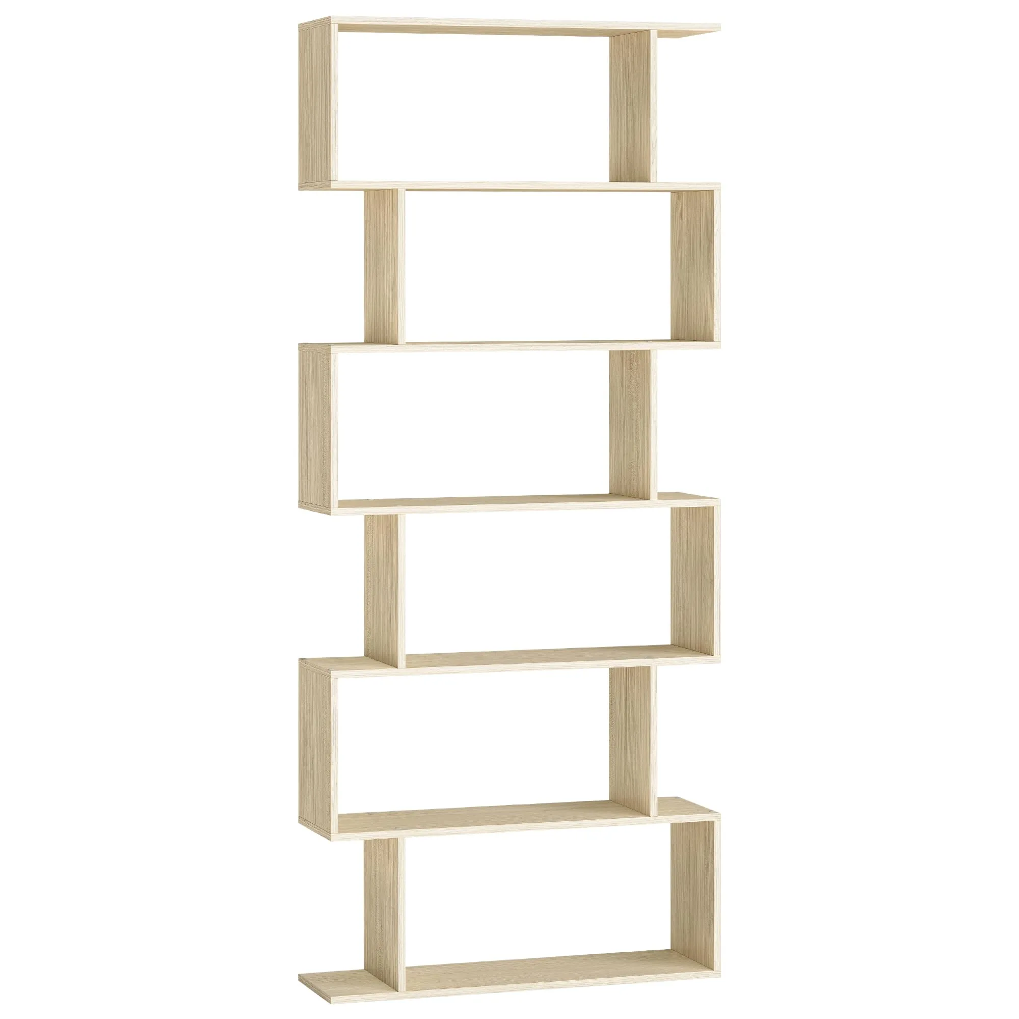 VASAGLE CUSTOS Libreria a 6 Ripiani, 24 x 70 x 191,6 cm, Beige Naturale LBC061L01 - immagine 1