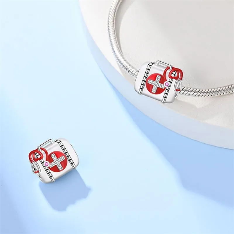 Pandach Bead Charm Ciondolo Argento Sterling 925 con Cubic Zirconia per Braccialetti e Collane Europei - immagine 2