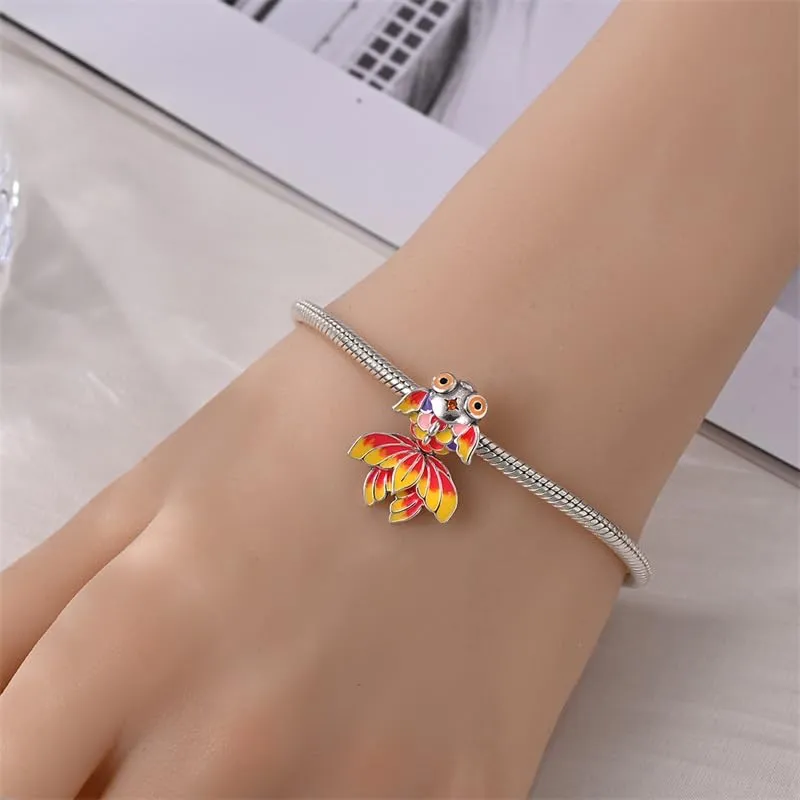 Pandach Bead Charm Ciondolo Argento Sterling 925 con Cubic Zirconia per Braccialetti e Collane Europei - immagine 4