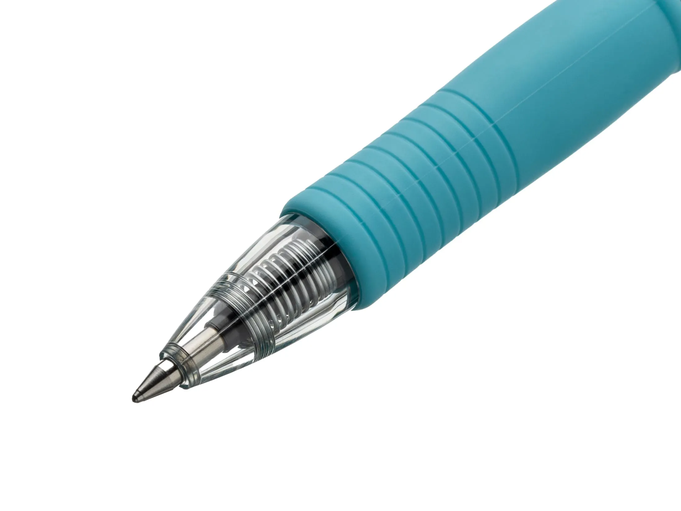 Pilot G2 Bubble, Set di 4 Penne Roller in Gel Retrattili e 4 Ricariche, Punta Media, Inchiostro Blu, Viola, Verde, Turchese, Bordeaux - immagine 3