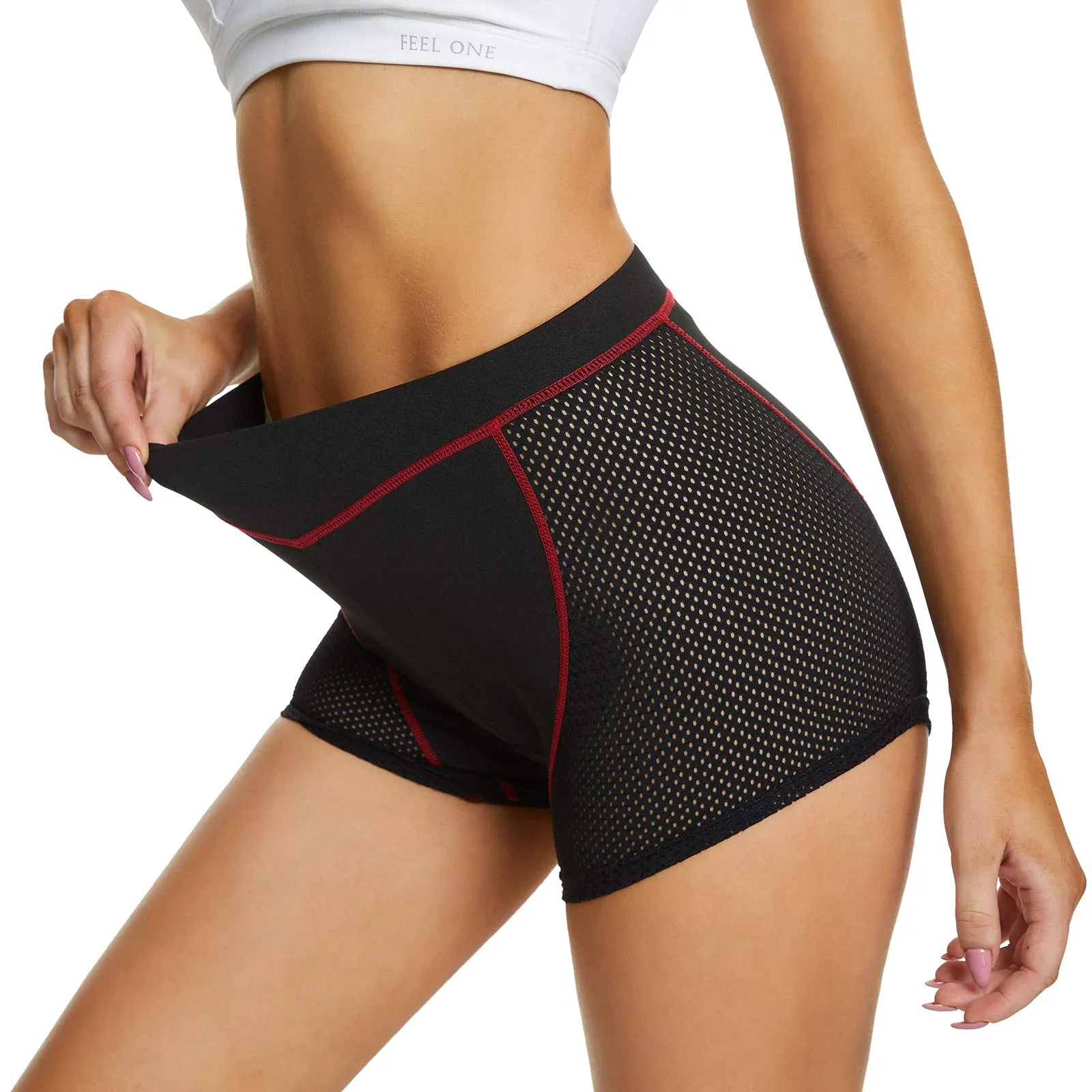 MEETWEE Pantaloncini da Ciclismo da Donna con Imbottitura 4D Gel Traspiranti Antiscivolo - immagine 2