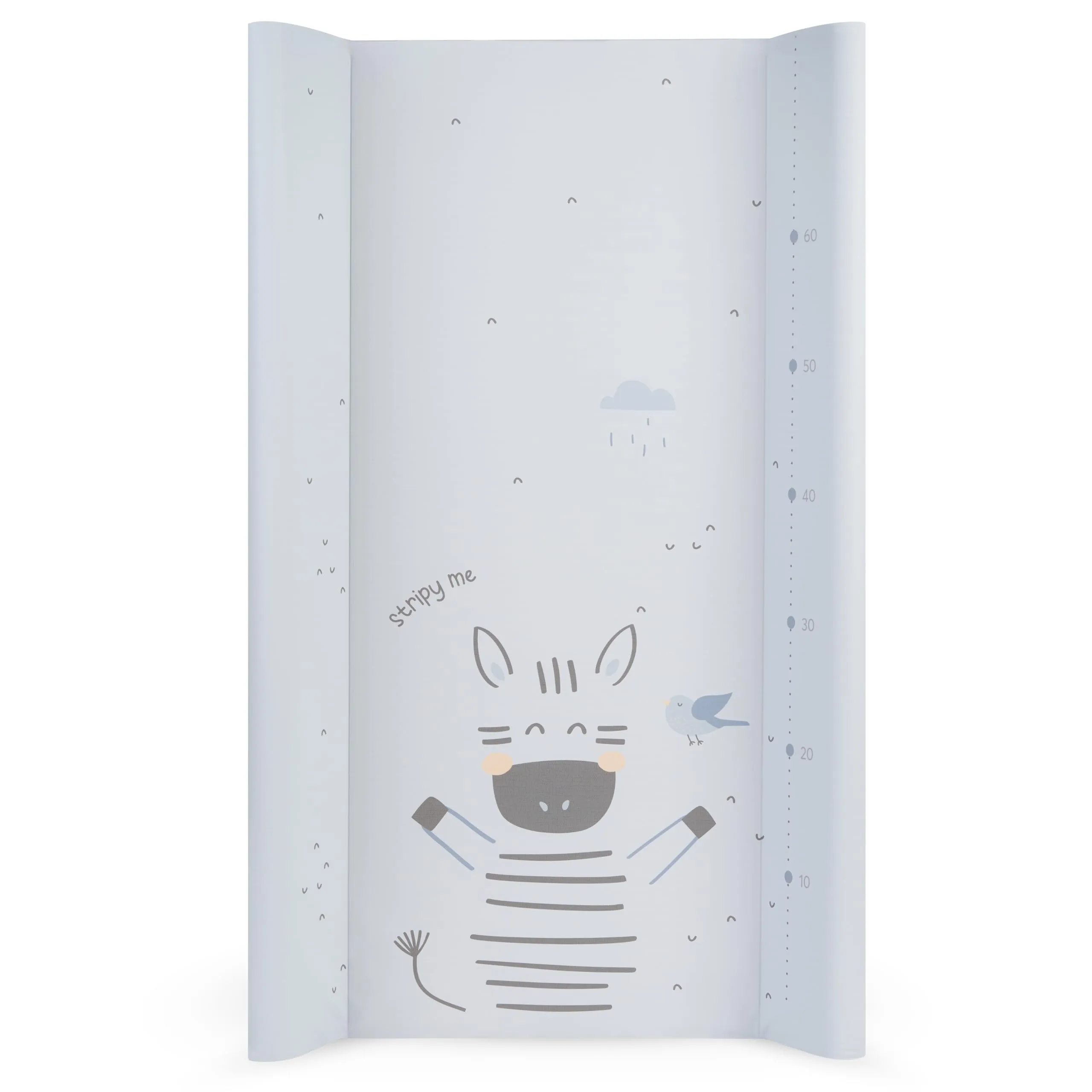 KikkaBoo Fasciatoio Portatile Neonato 80x50 cm Stripy Friends, Blu - immagine 1