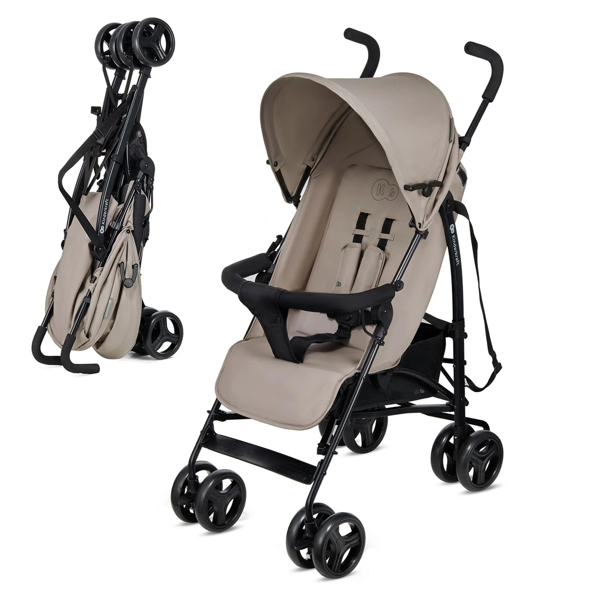 Kinderkraft TIK Passeggino Leggero da Viaggio, Beige - immagine 1