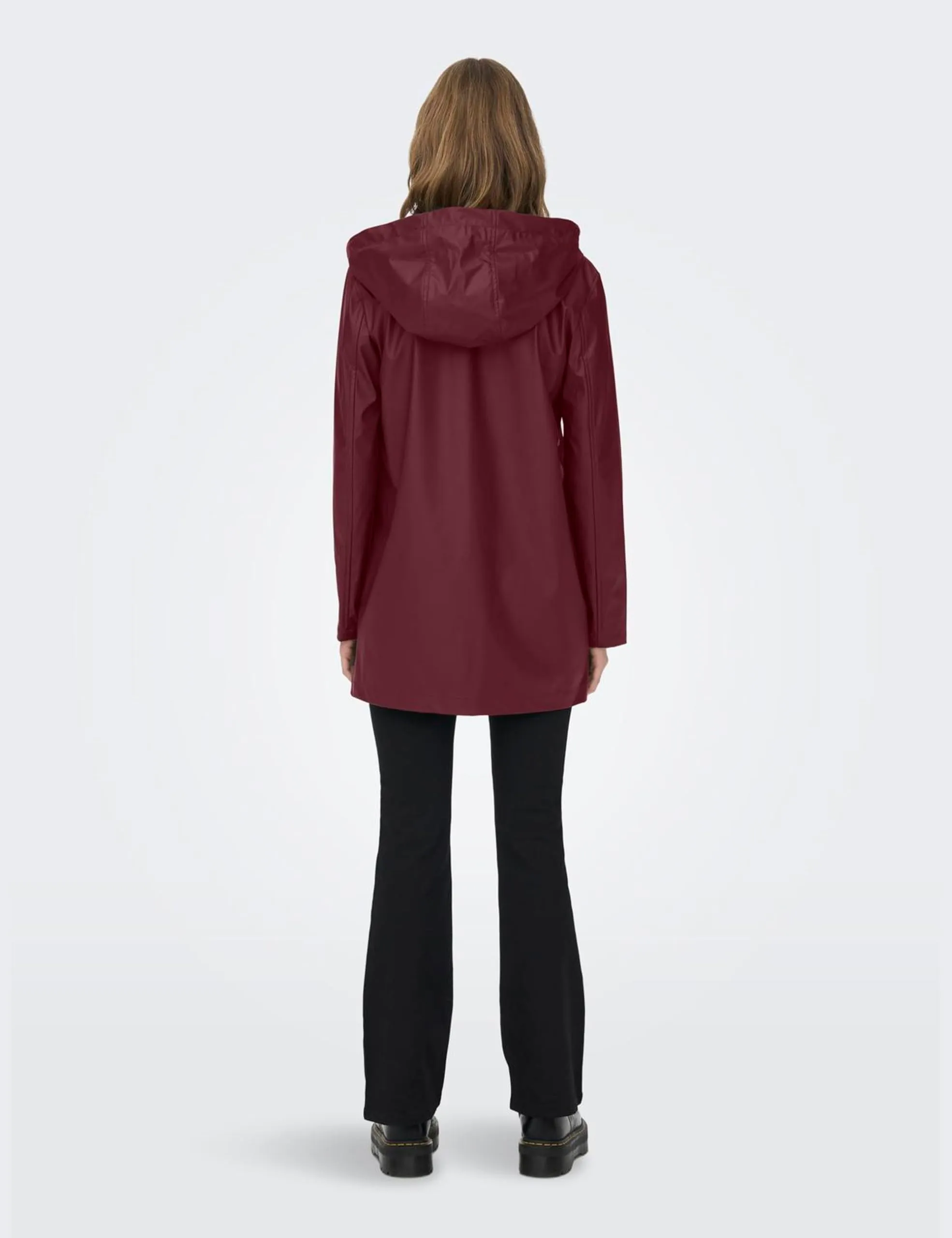 ONLY Onlelisa Impermeabile femminile, Cabernet, XS - immagine 5