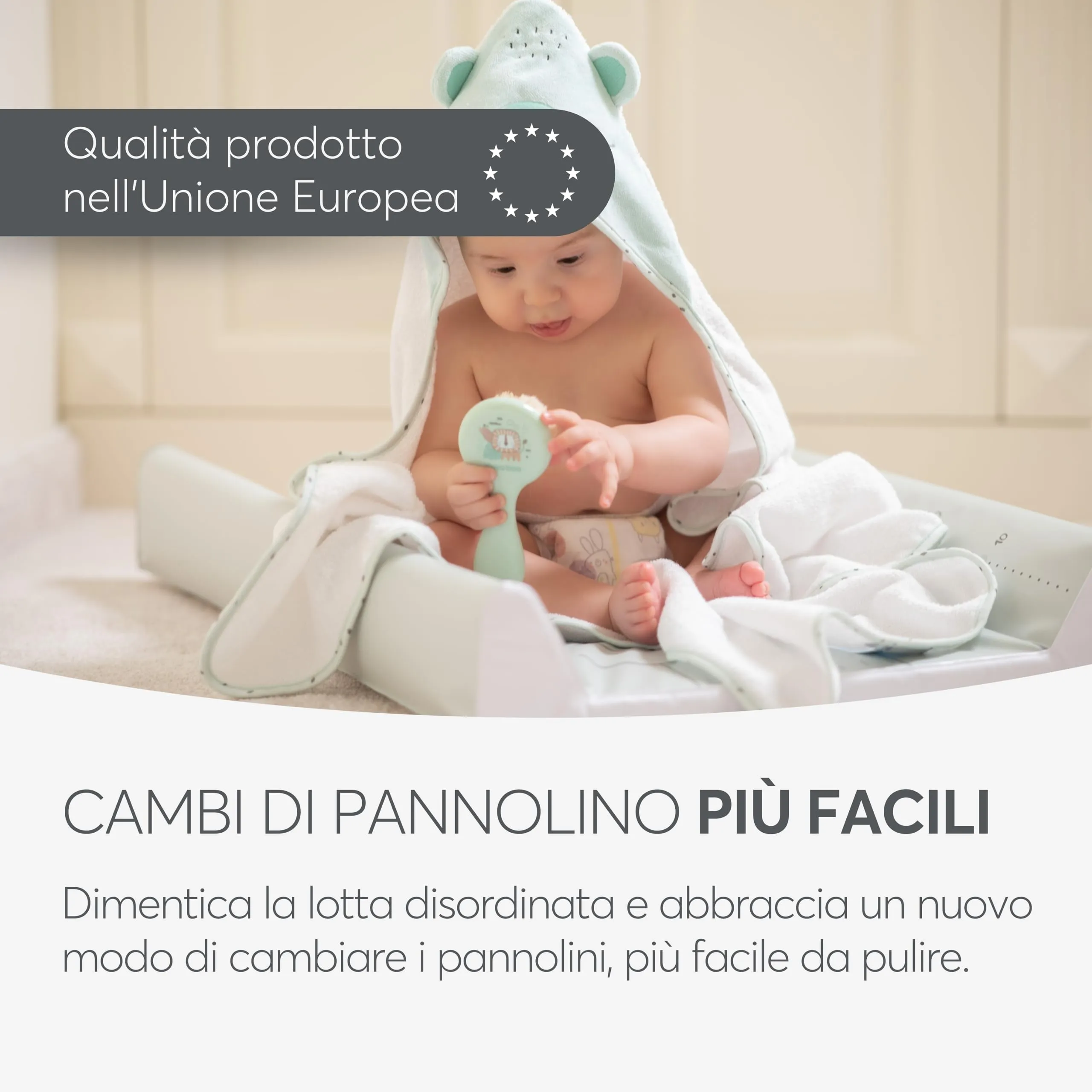 Kikka Boo Fasciatoio Portatile Neonato Hedge-Hugs 80x50 cm, Rosa - immagine 6