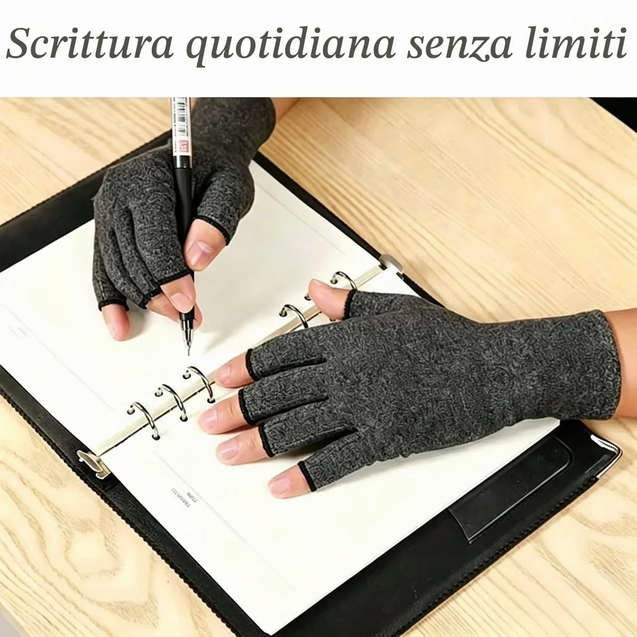 Worzwin Guanti a Compressione in Bambù per Artrite, Grigio, XL, 2 Paia - immagine 6