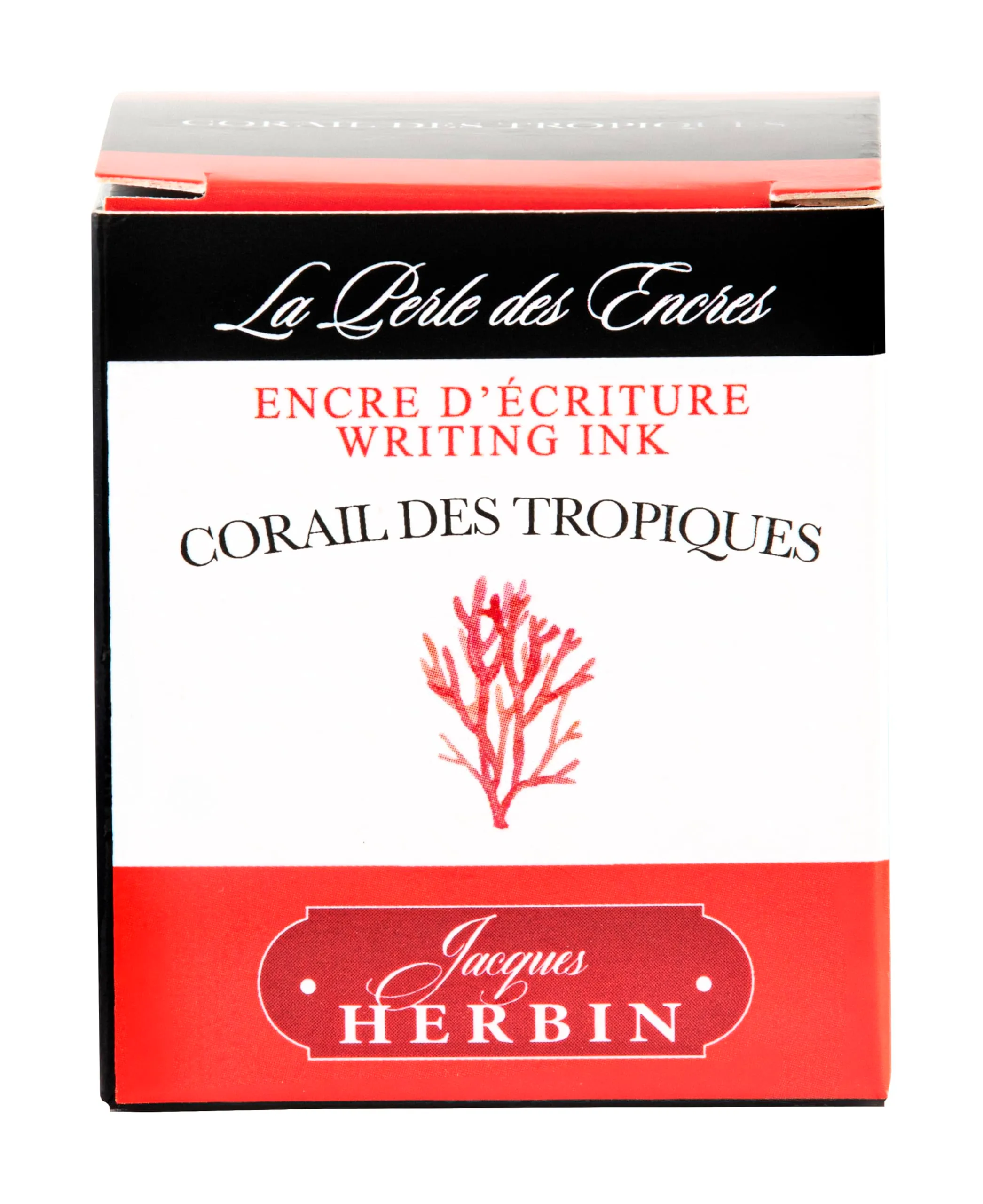 Jacques Herbin 13059T Inchiostro per penna stilografica e roller, 30 ml, Rosso Corallo dei Tropici - immagine 2