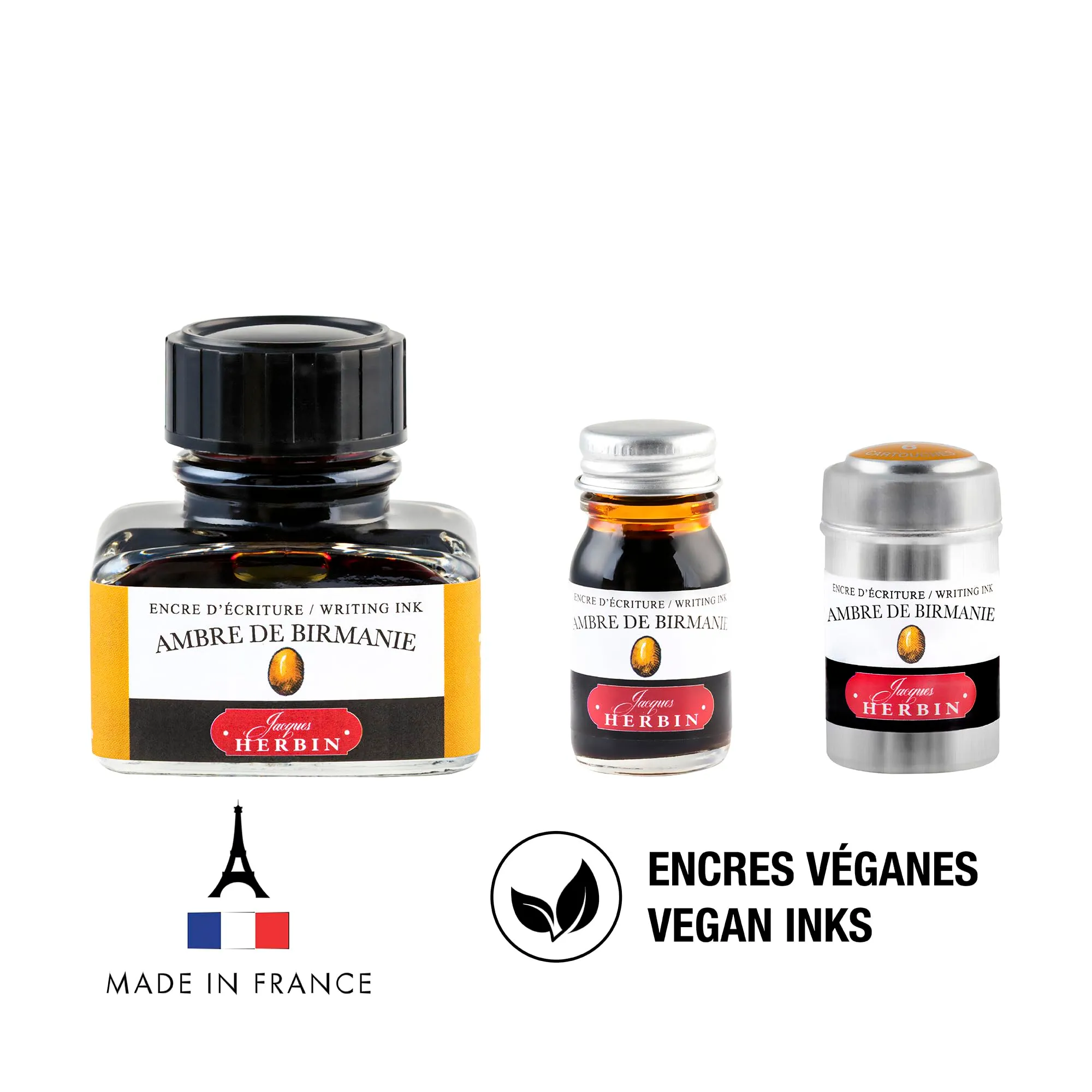 Jacques Herbin Ambra di Birmania Ink Set, 10 ml - immagine 4