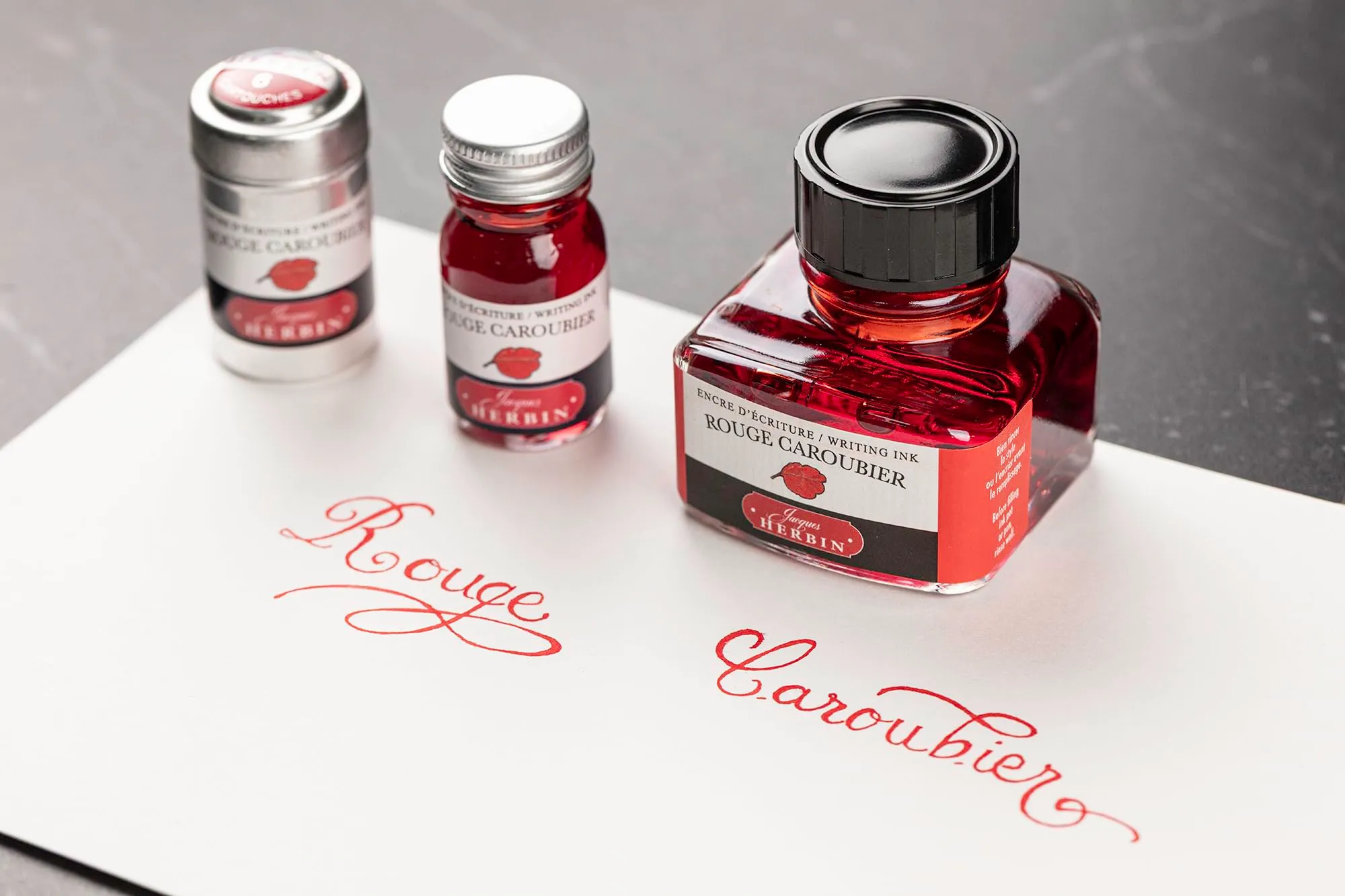 Jacques Herbin 13022T Fountain Pen Ink, Rosso Carruba, 30 ml - immagine 6