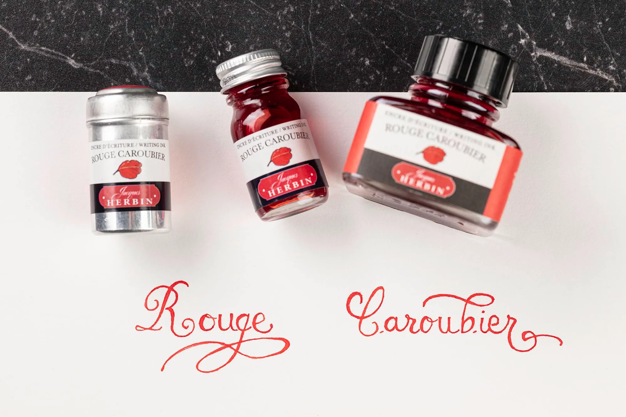 Jacques Herbin 13022T Fountain Pen Ink, Rosso Carruba, 30 ml - immagine 10