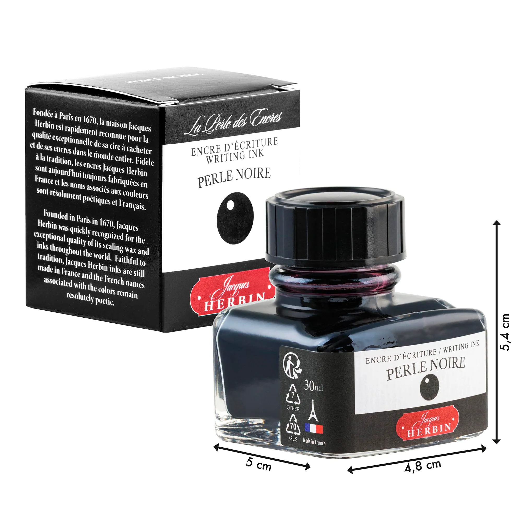 Jacques Herbin 13009T Inchiostro Perla Nera, 30 ml - immagine 5