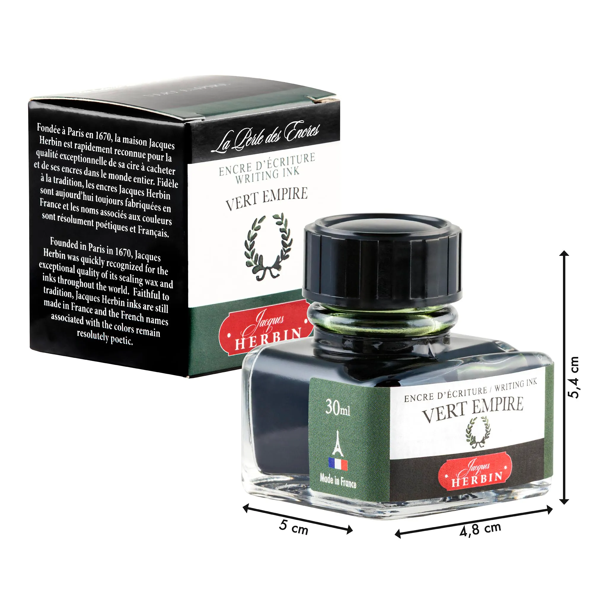 Jacques Herbin Verde Impero Ink, 30 ml - immagine 4