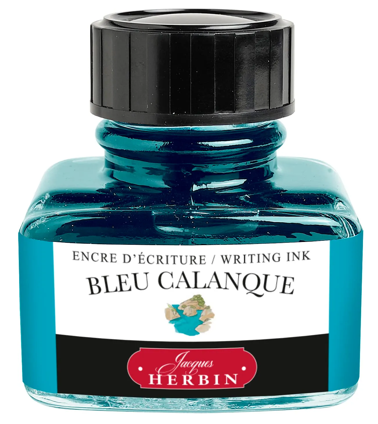 Jacques Herbin 13014T Inchiostro per penna stilografica e roller, 30 ml, Blu costa - immagine 1