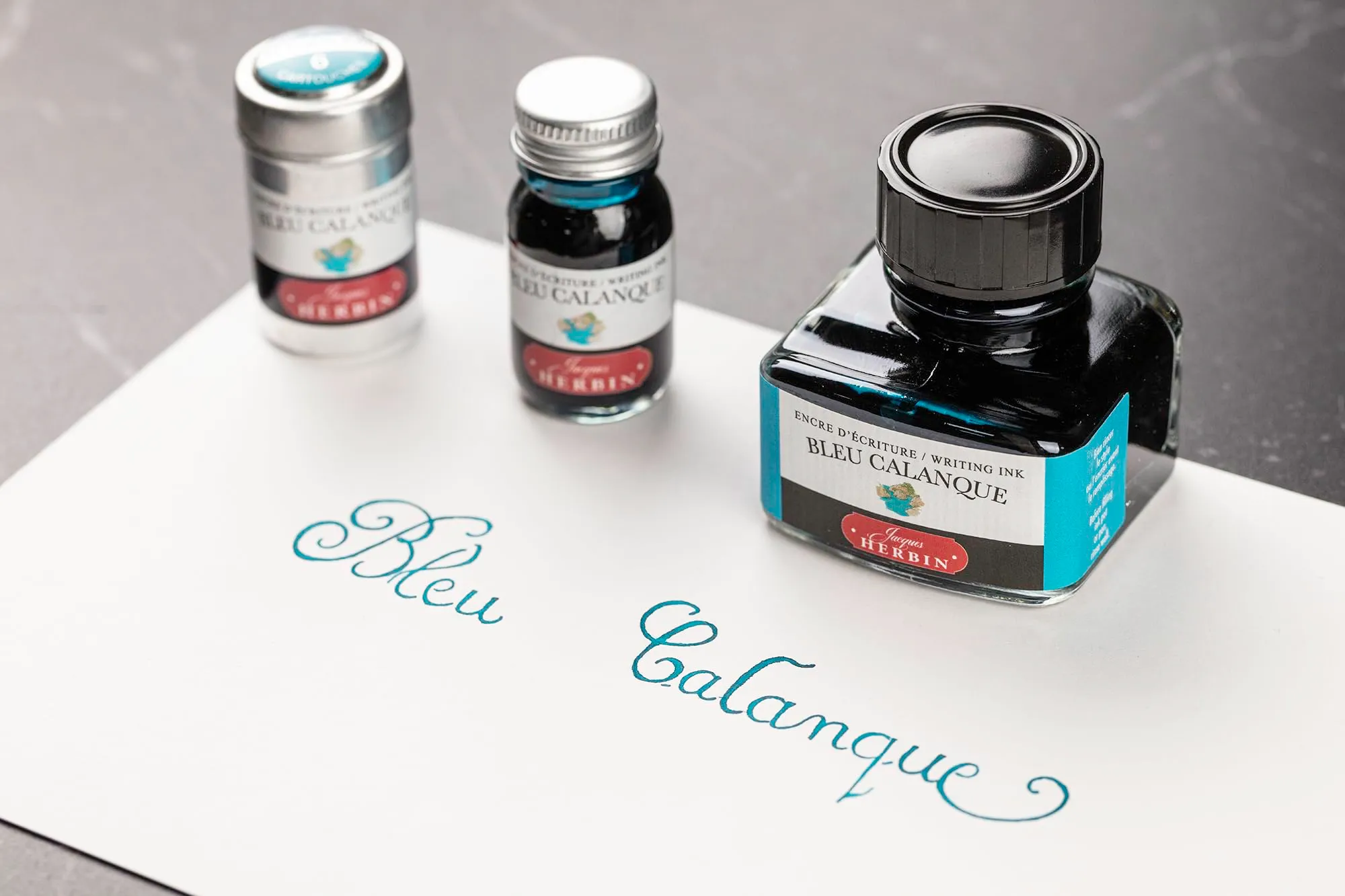 Jacques Herbin 13014T Inchiostro per penna stilografica e roller, 30 ml, Blu costa - immagine 7