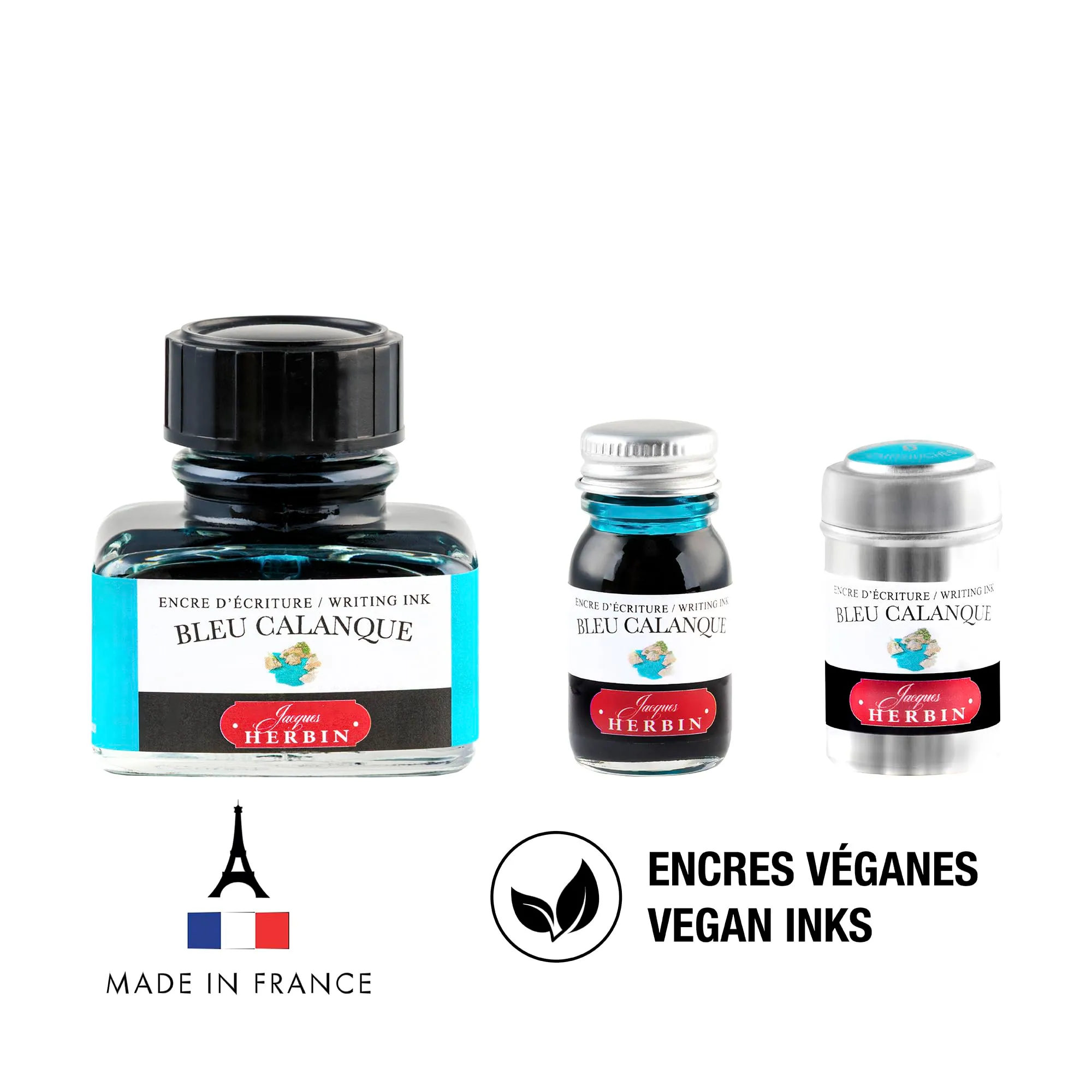 Jacques Herbin 13014T Inchiostro per penna stilografica e roller, 30 ml, Blu costa - immagine 8