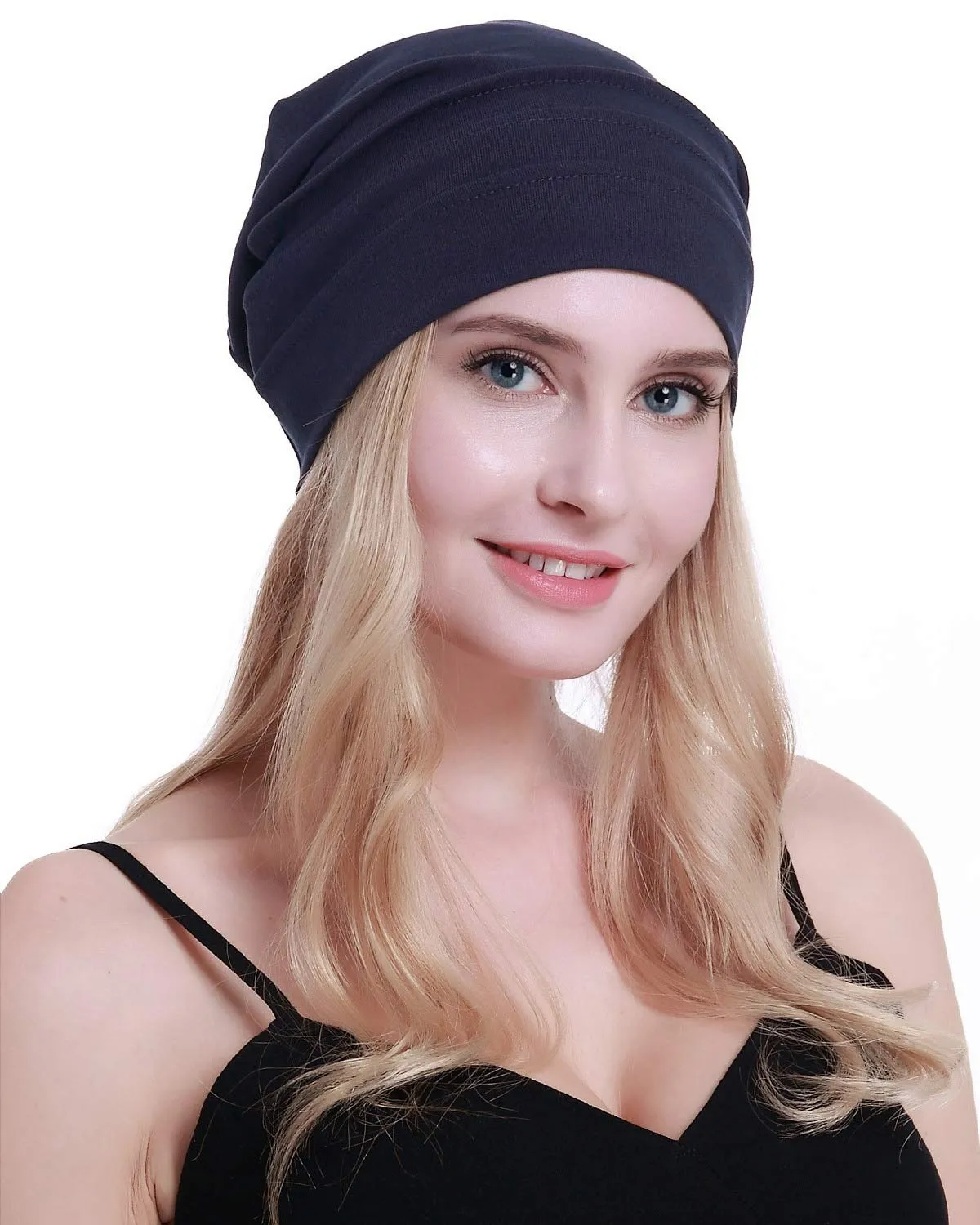Osvyo Berretto in Cotone da Donna per Chemio e Perdita di Capelli, Taglia Unica - immagine 1